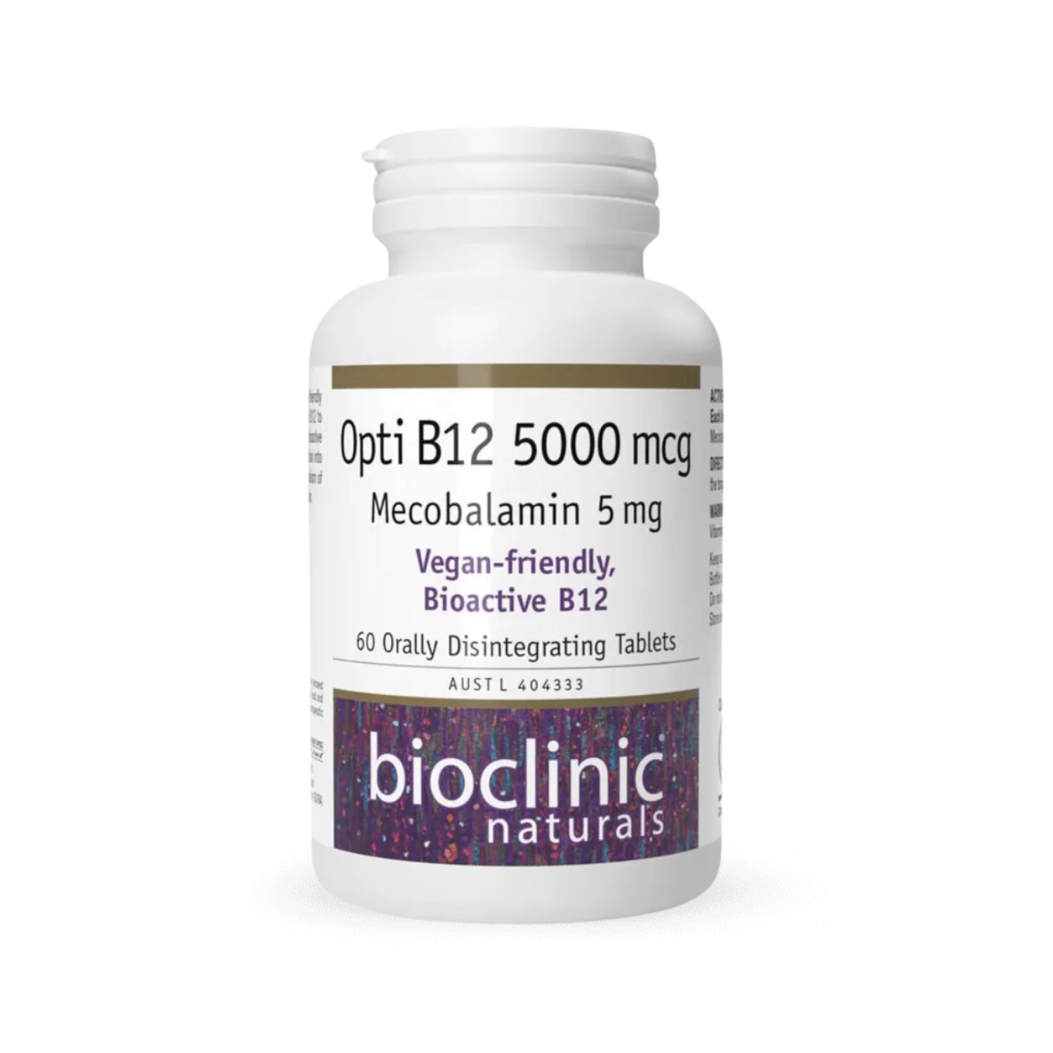Bioclinic Naturals Opti B12 5000mcg Orally Disintegrating 60t