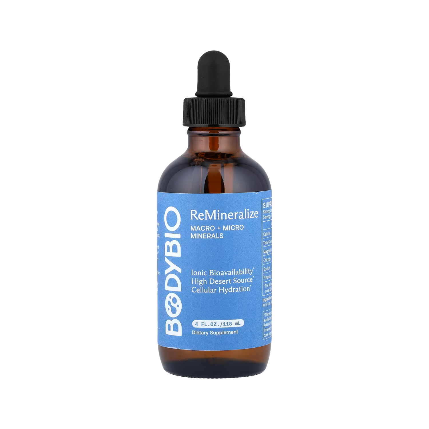 BodyBio ReMineralize 4 oz | 72+ Ionic Minerals