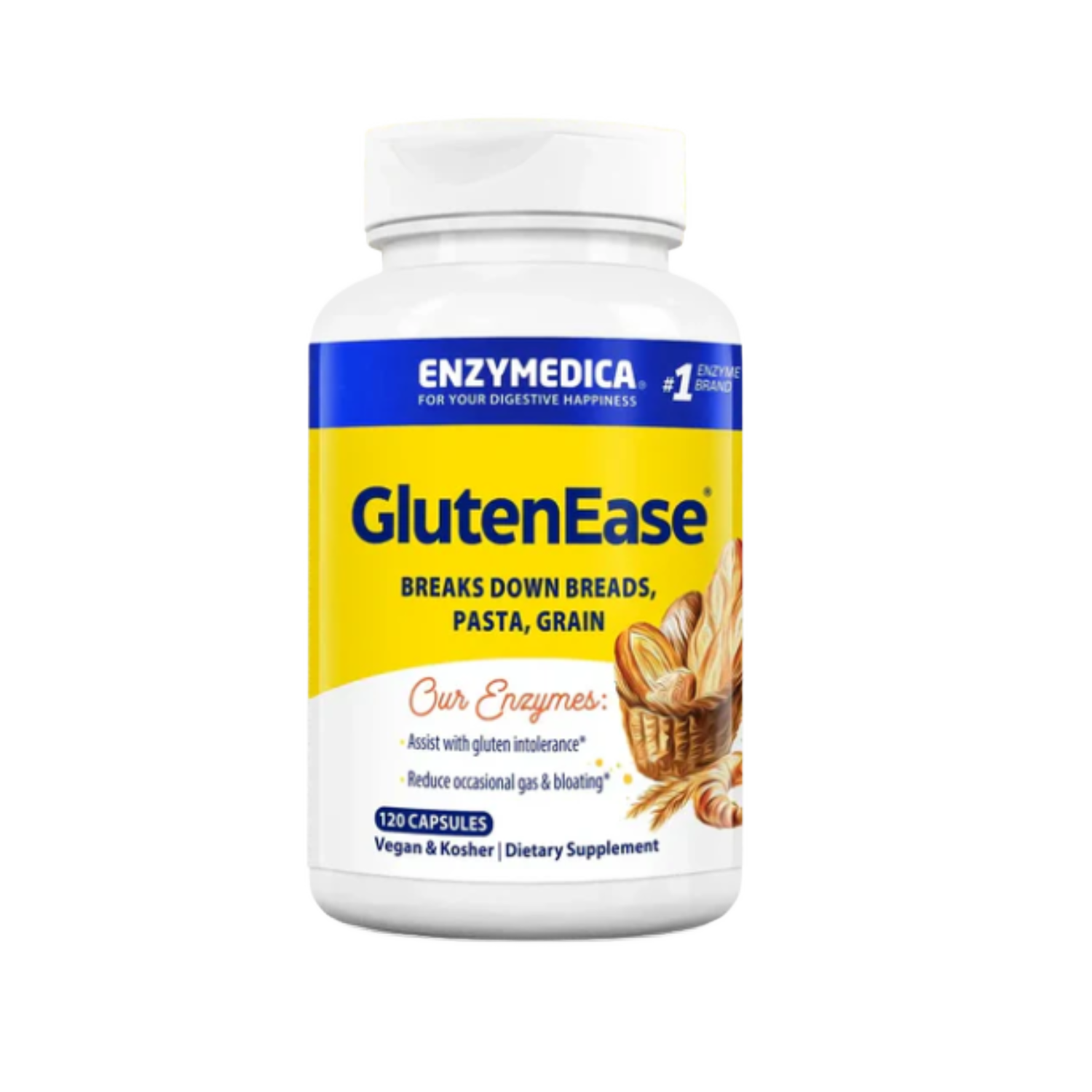 Enzymedica GlutenEase | Gluten & Casein Enzymes