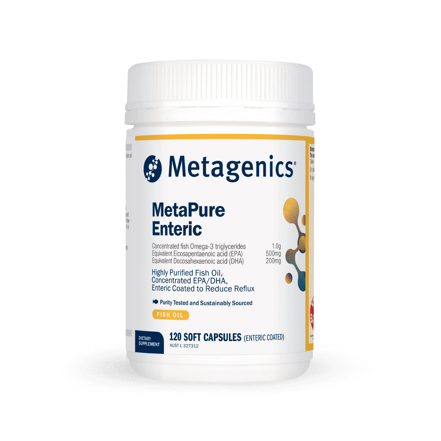 MetaPure Enteric 120 Soft Capsules