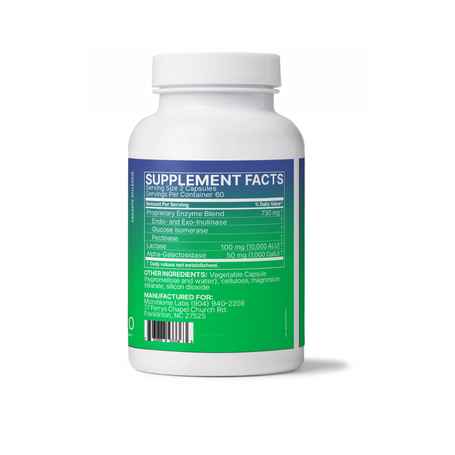 Microbiome Labs FODMATE 120 Capsules