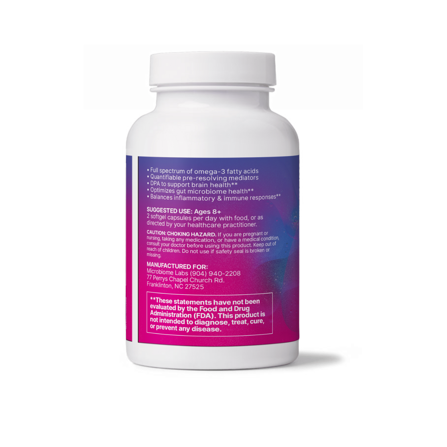 Microbiome Labs MegaMarine 60 Softgels