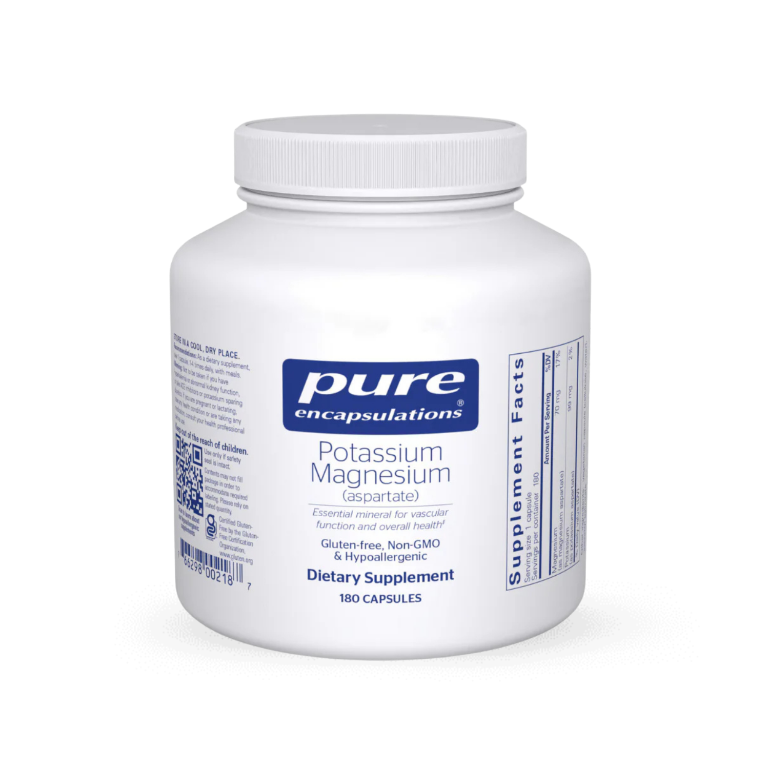 Pure Encapsulations Potassium Magnesium (aspartate) Capsules