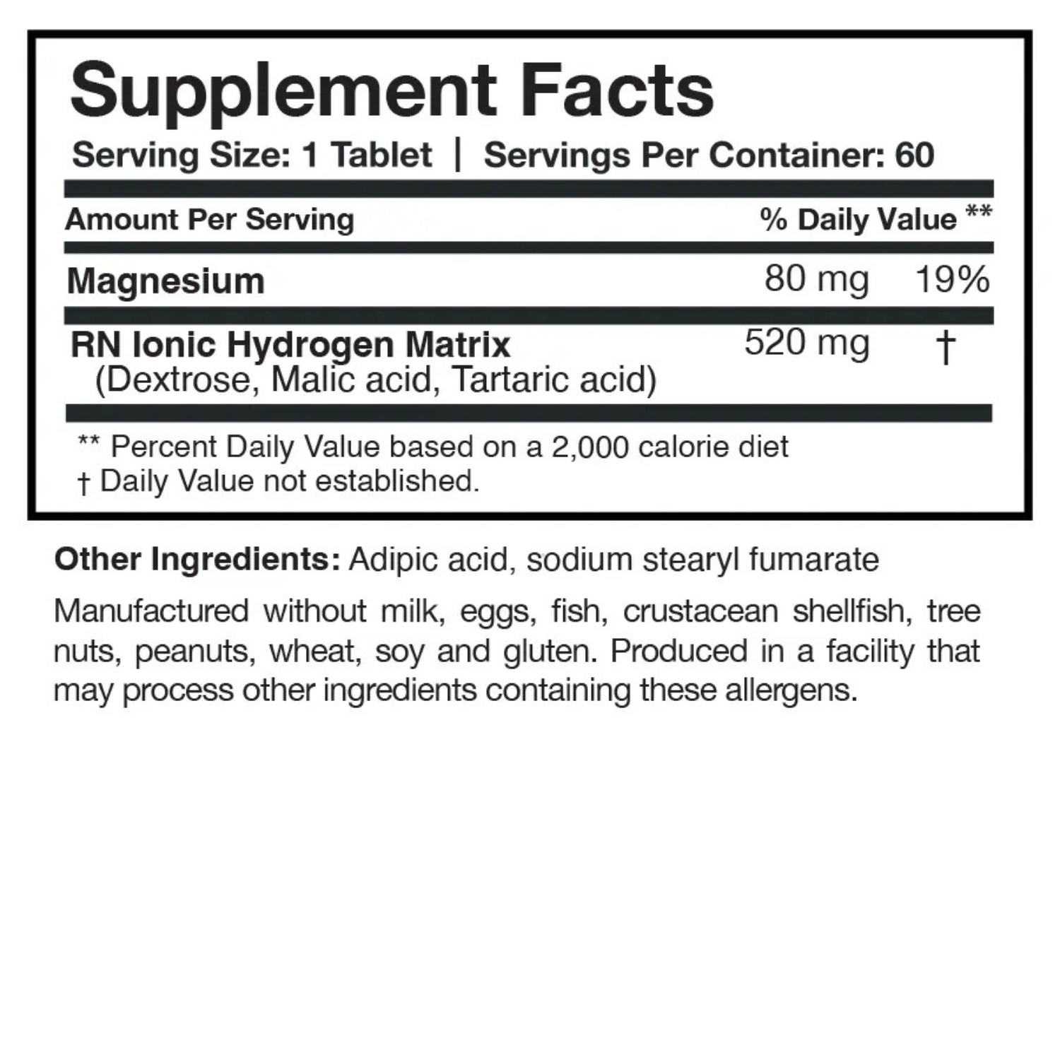Researched Nutritionals H2 Absorb™ 60 Tablets