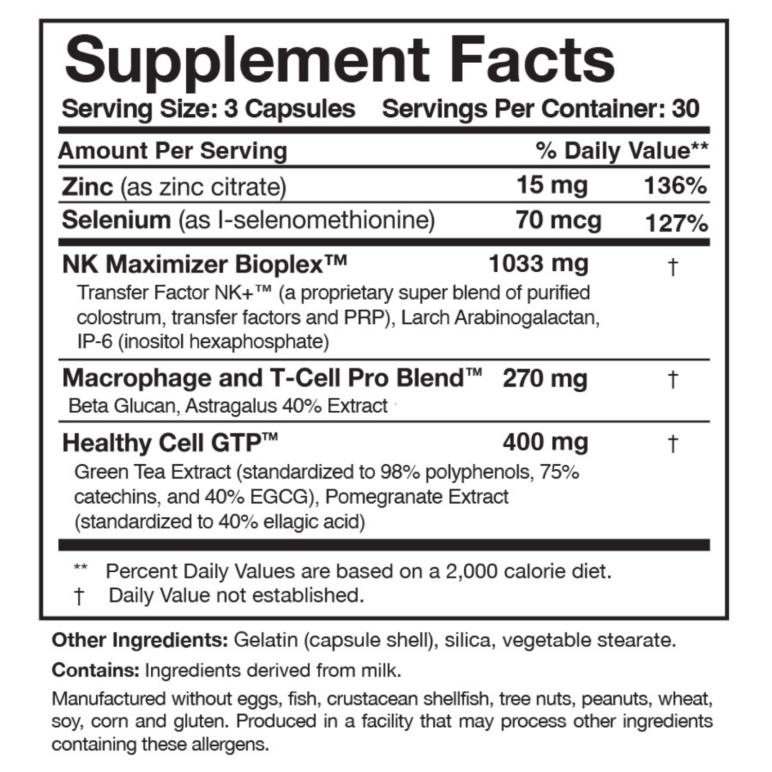 Researched Nutritionals Transfer Factor Multi-Immune™ (Mushroom-free) 90 Caps