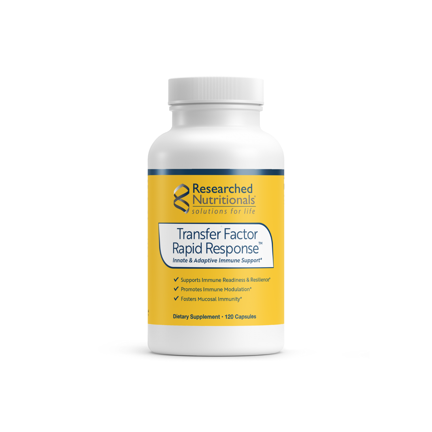 Researched Nutritionals Transfer Factor Rapid Response 120 Capsules