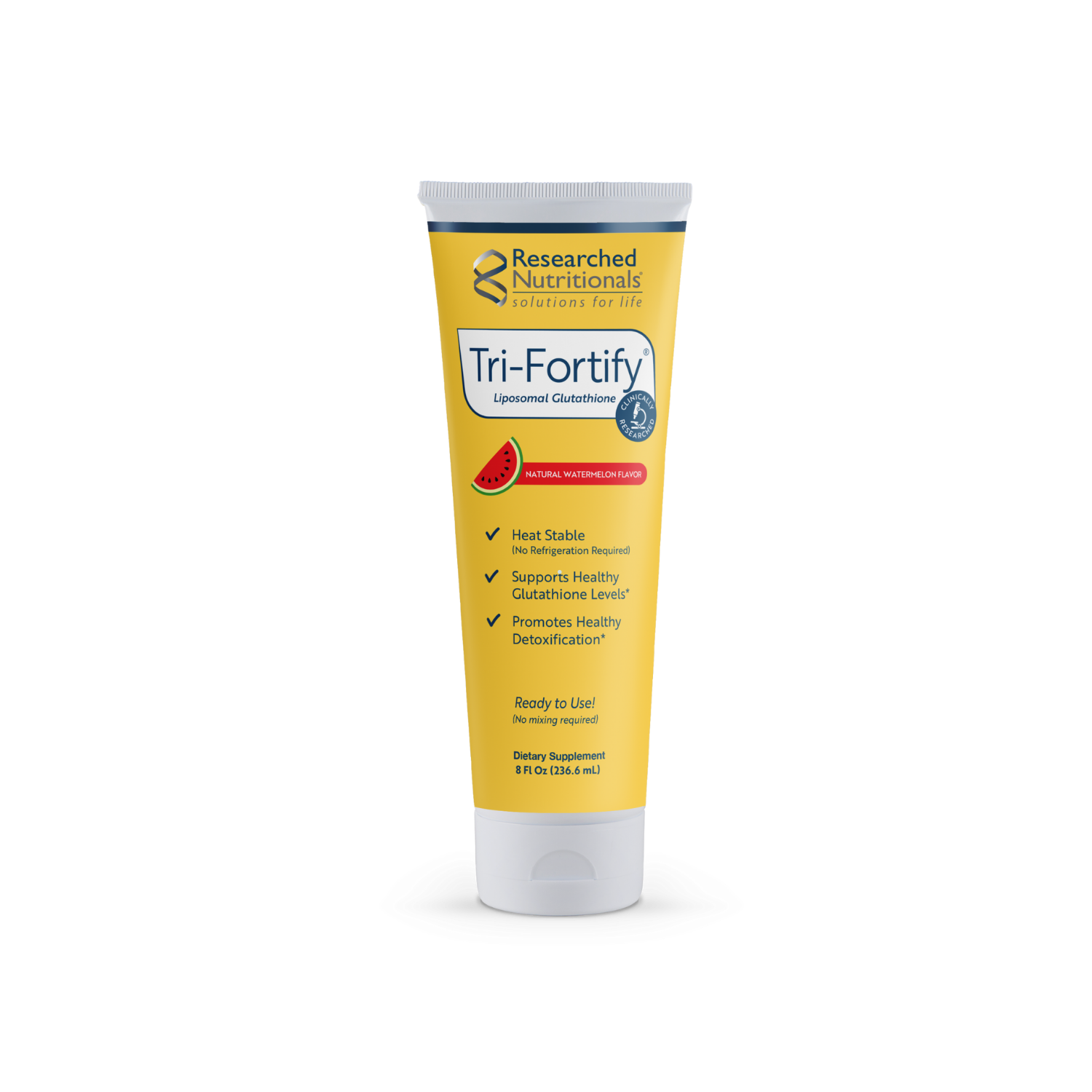 Researched Nutritionals Tri-Fortify® Liposomal Glutathione – Watermelon 226.6mL