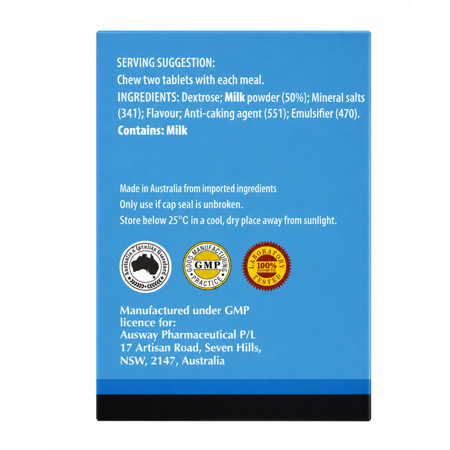 Rifold Milk Tablets 365 Chewable Tablets