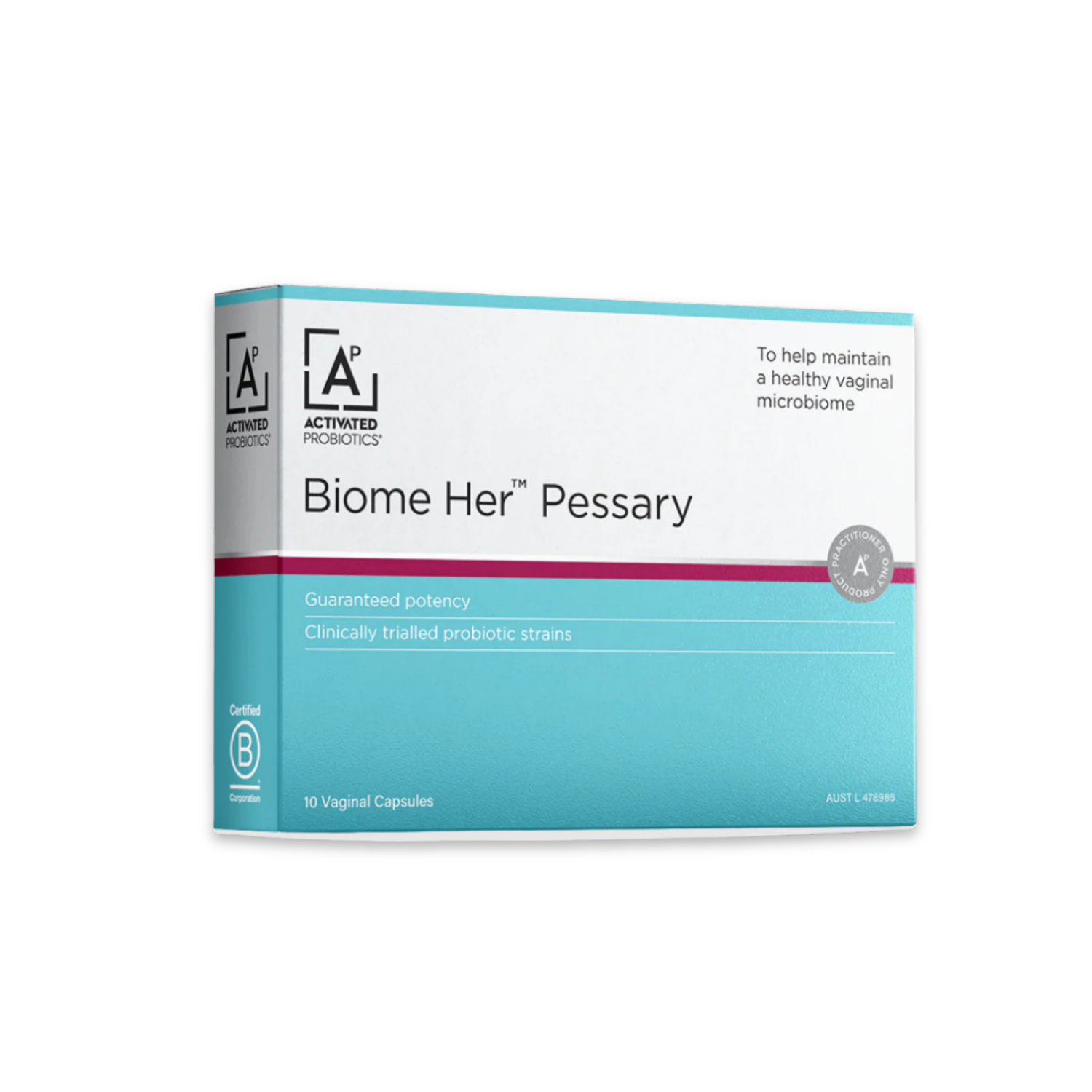 activated Probiotics Biome Her Pessary 10 Capsules