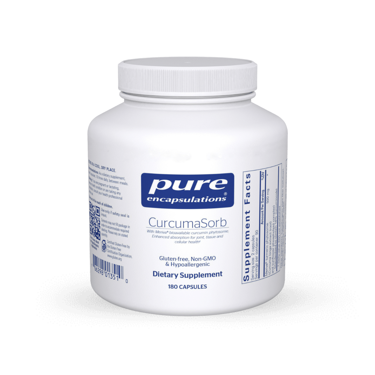 Pure Encapsulations CurcumaSorb 180 Capsules