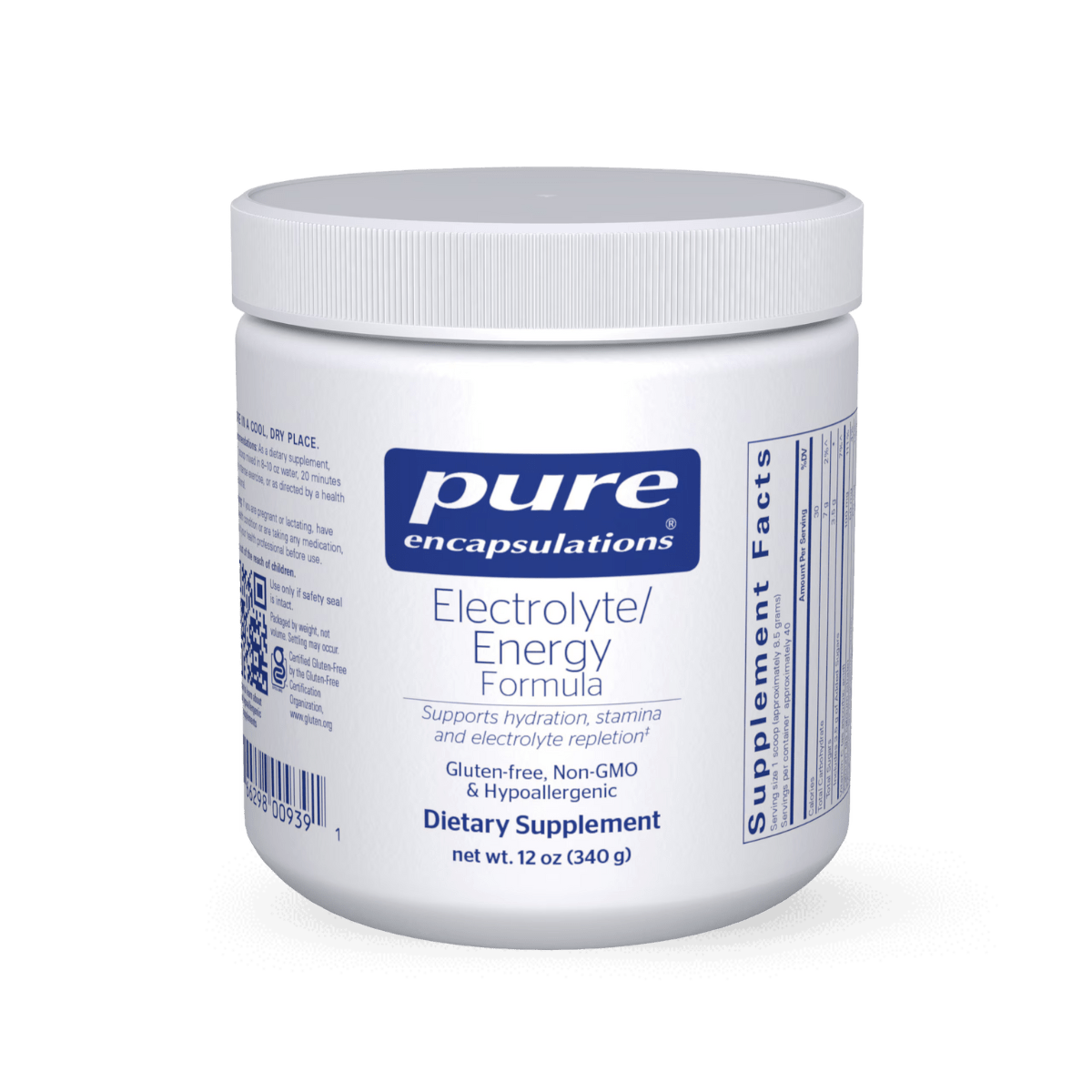 Pure Encapsulations Electrolyte/Energy formula 340g