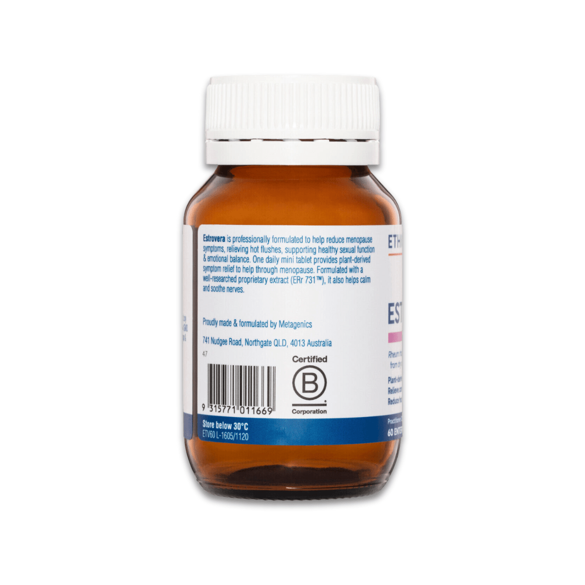 Ethical Nutrients Clinical Estrovera 60 Enteric Coated tablets