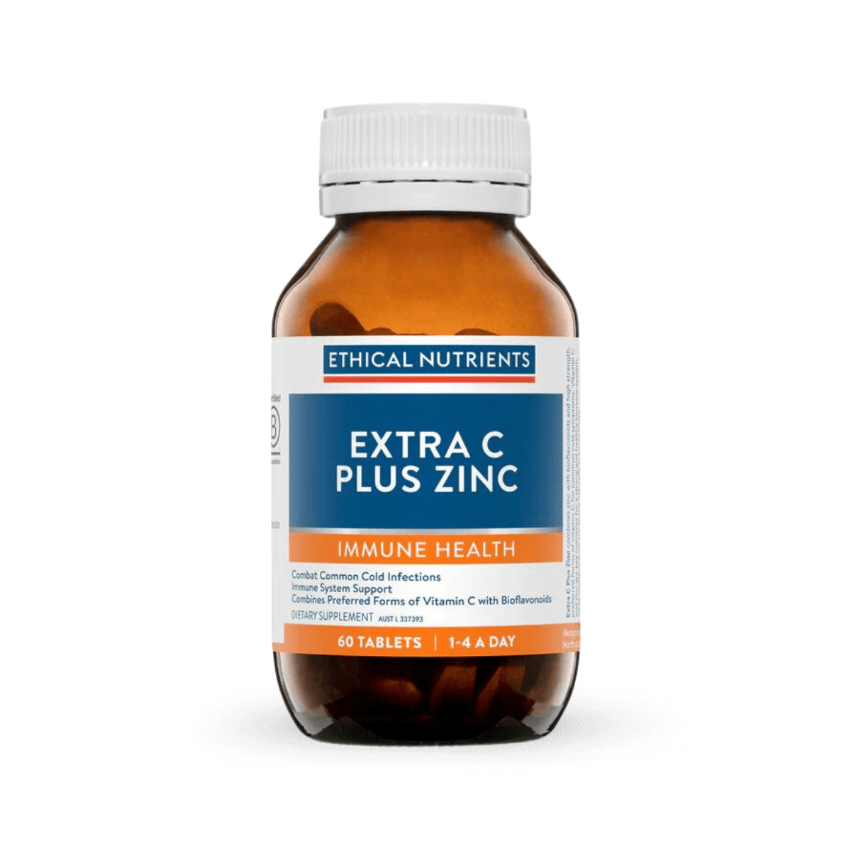 Ethical Nutrients Extra C Plus Zinc 60 Tablets