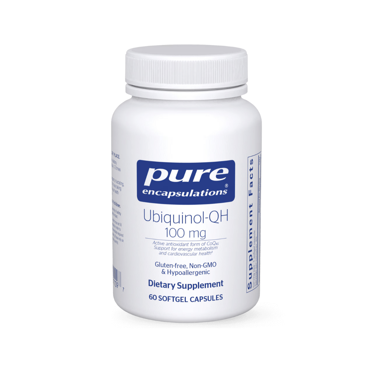 Pure Encapsulations Ubiquinol-QH 100 mg 60 Softgel Capsules
