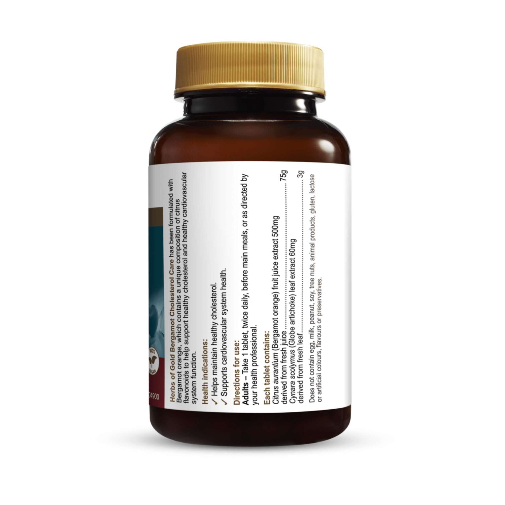 Herbs Of Gold Bergamot Cholesterol Care 60 Tablets