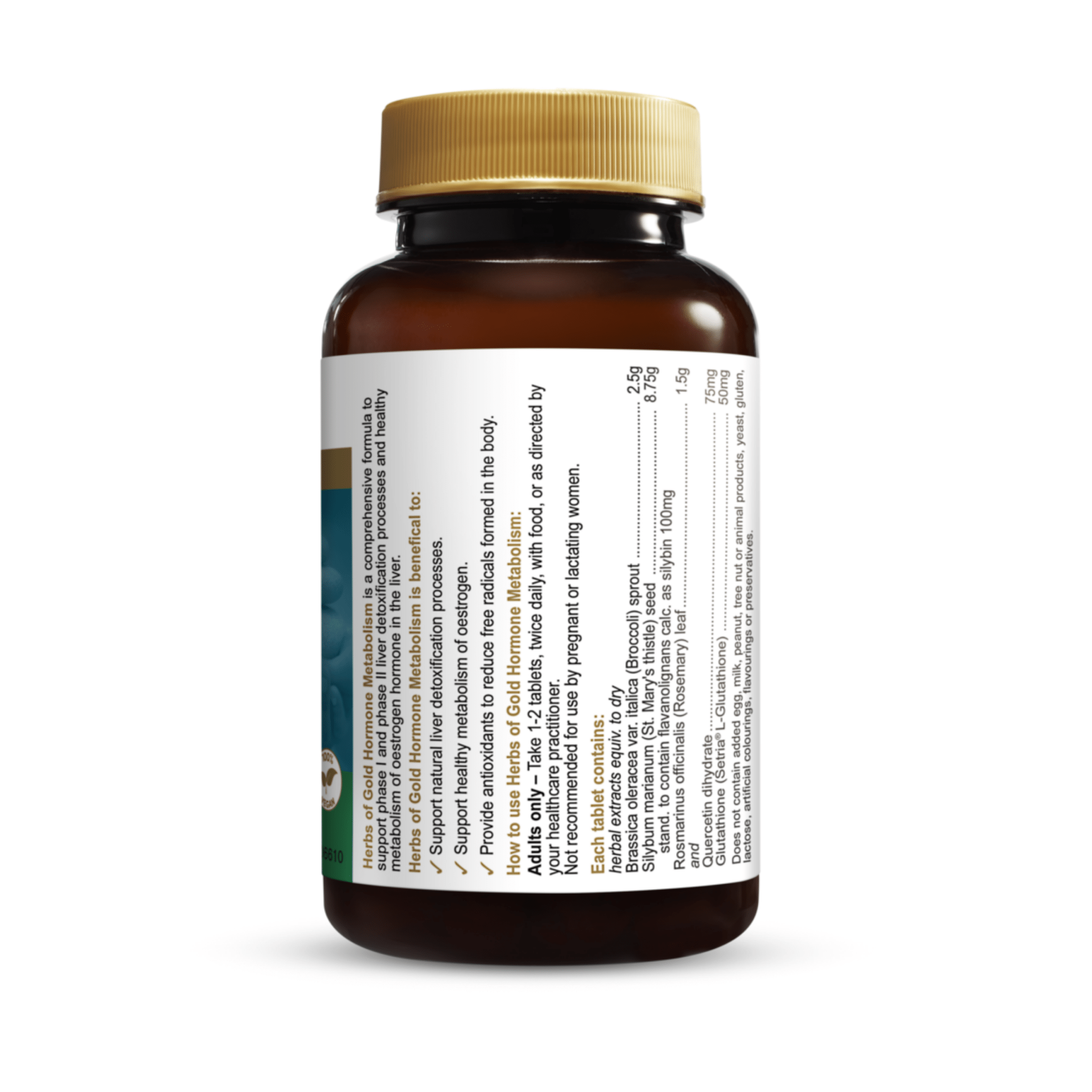 Herbs Of Gold Hormone Metabolism 60 Tablets