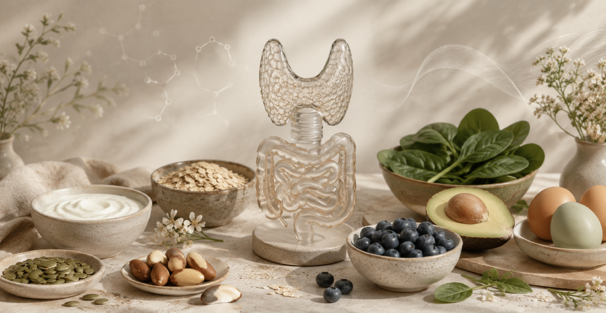 The Gut–Thyroid–Hormone Link: What Diet and Nutrients Can Do