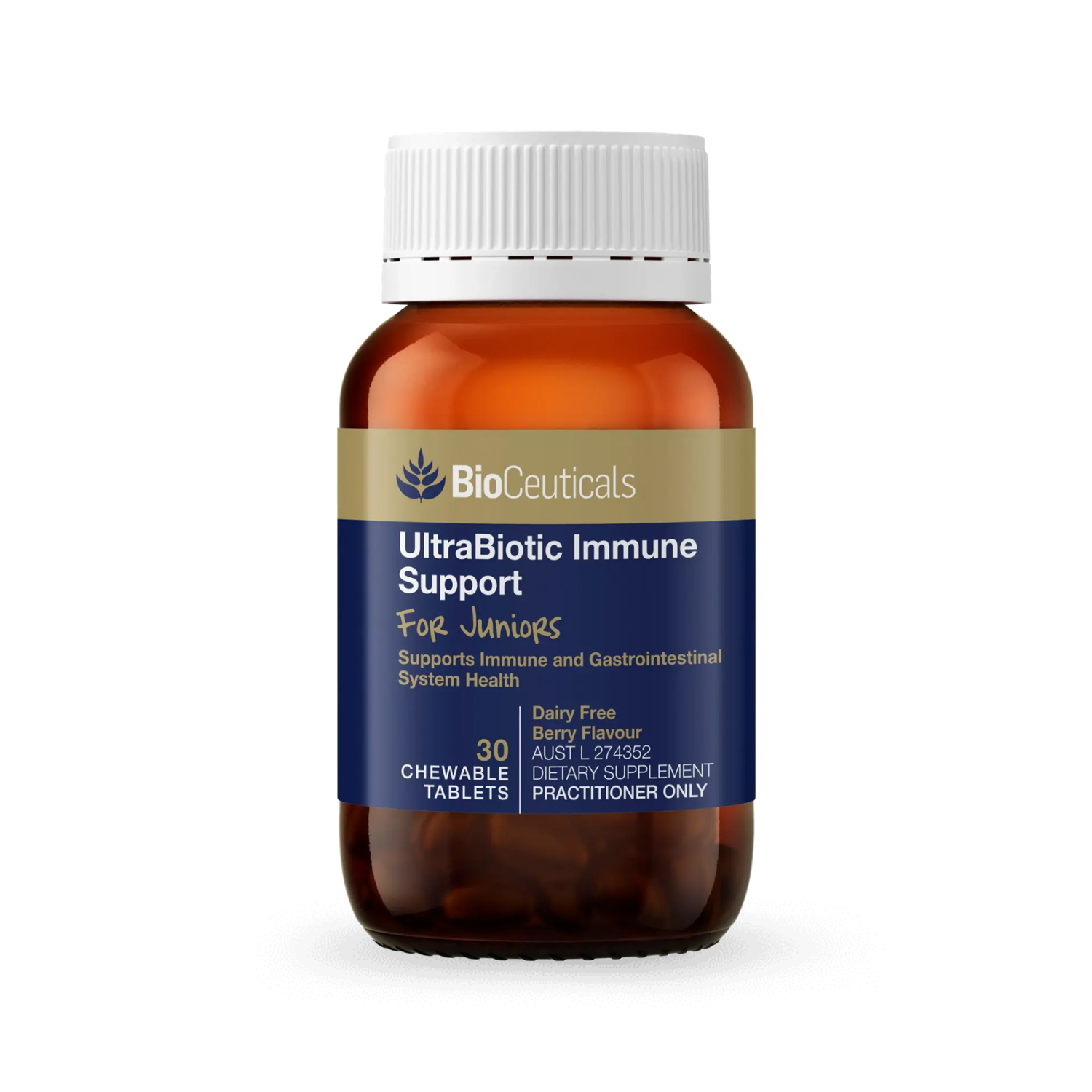 BioCeuticals UltraBiotic Immune Support For Juniors 30 Tablets