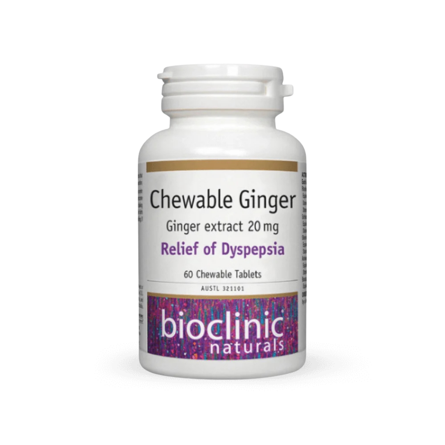 Bioclinic Naturals Chewable Ginger 60ct