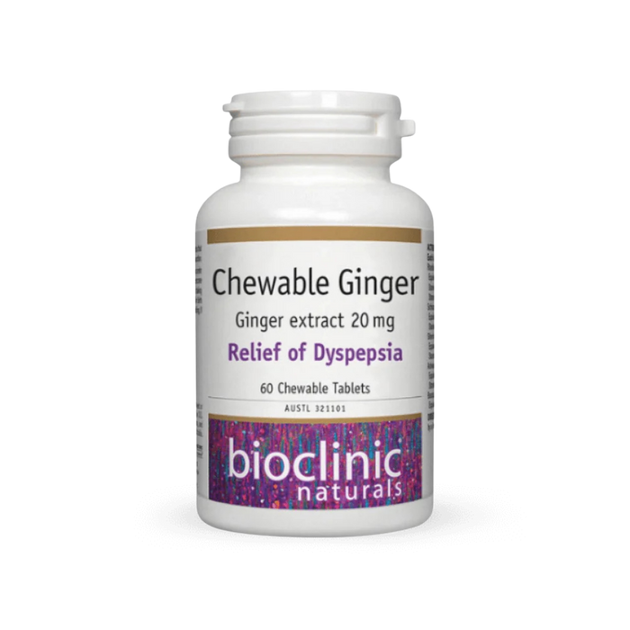 Bioclinic Naturals Chewable Ginger 60 Tablets