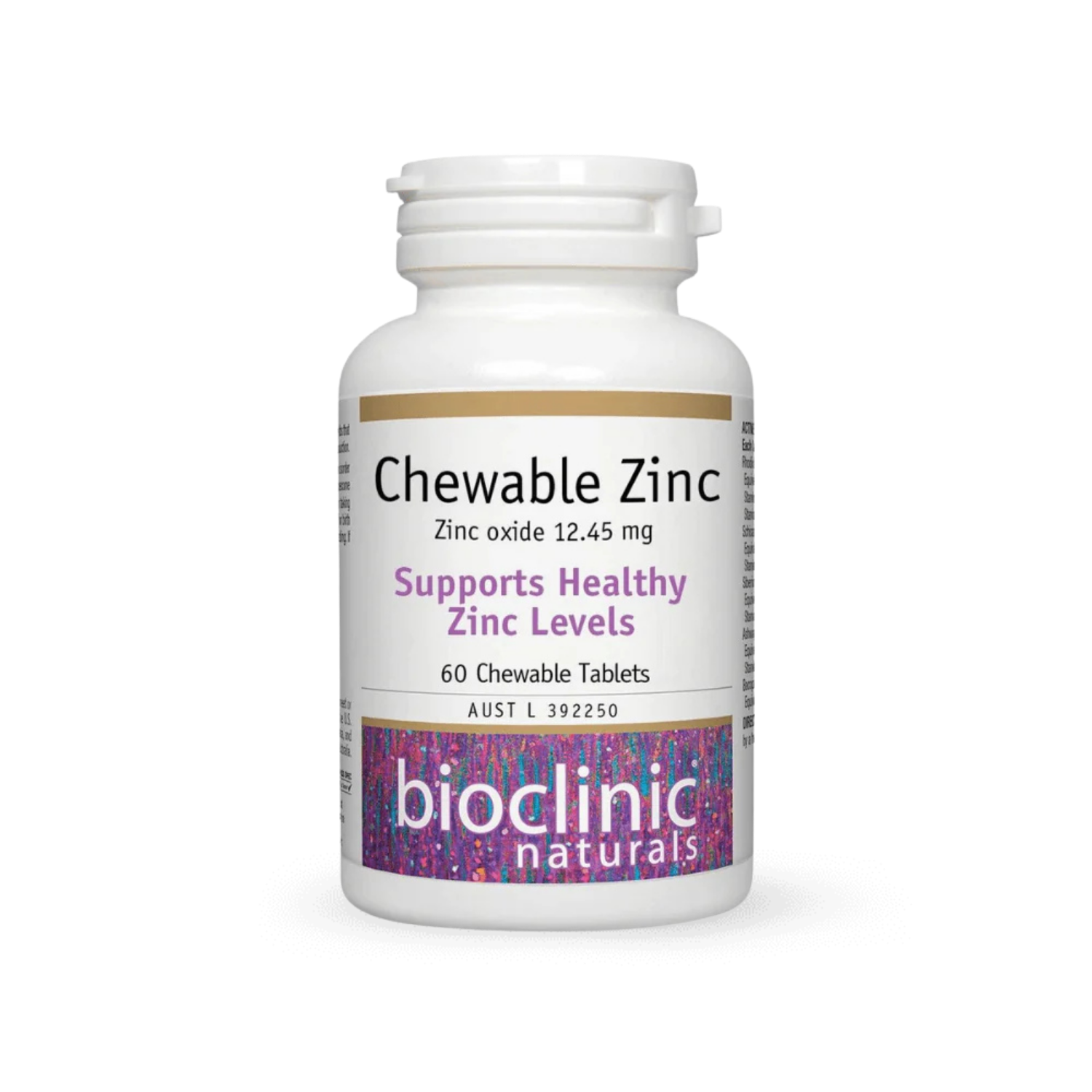 Bioclinic Naturals Chewable Zinc 60ct