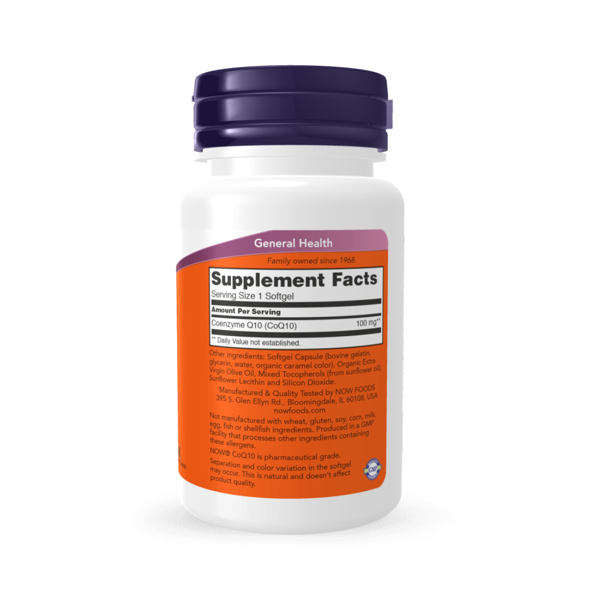 NOW CoQ10 100mg – 150 Softgels