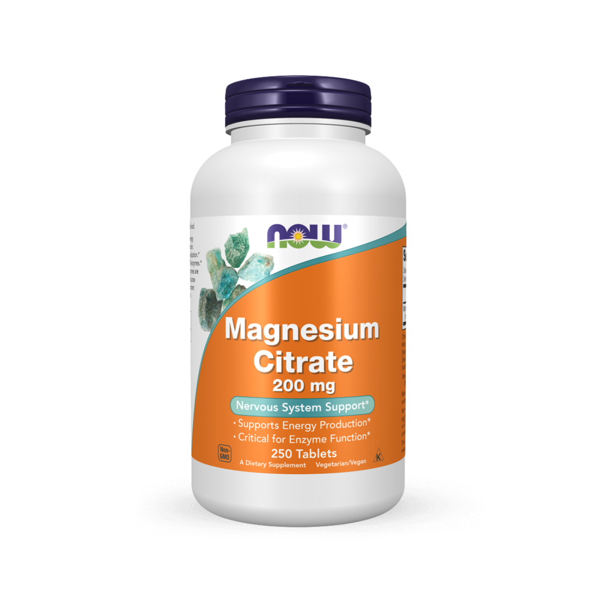 NOW Magnesium Citrate 200mg – 250 Tablets