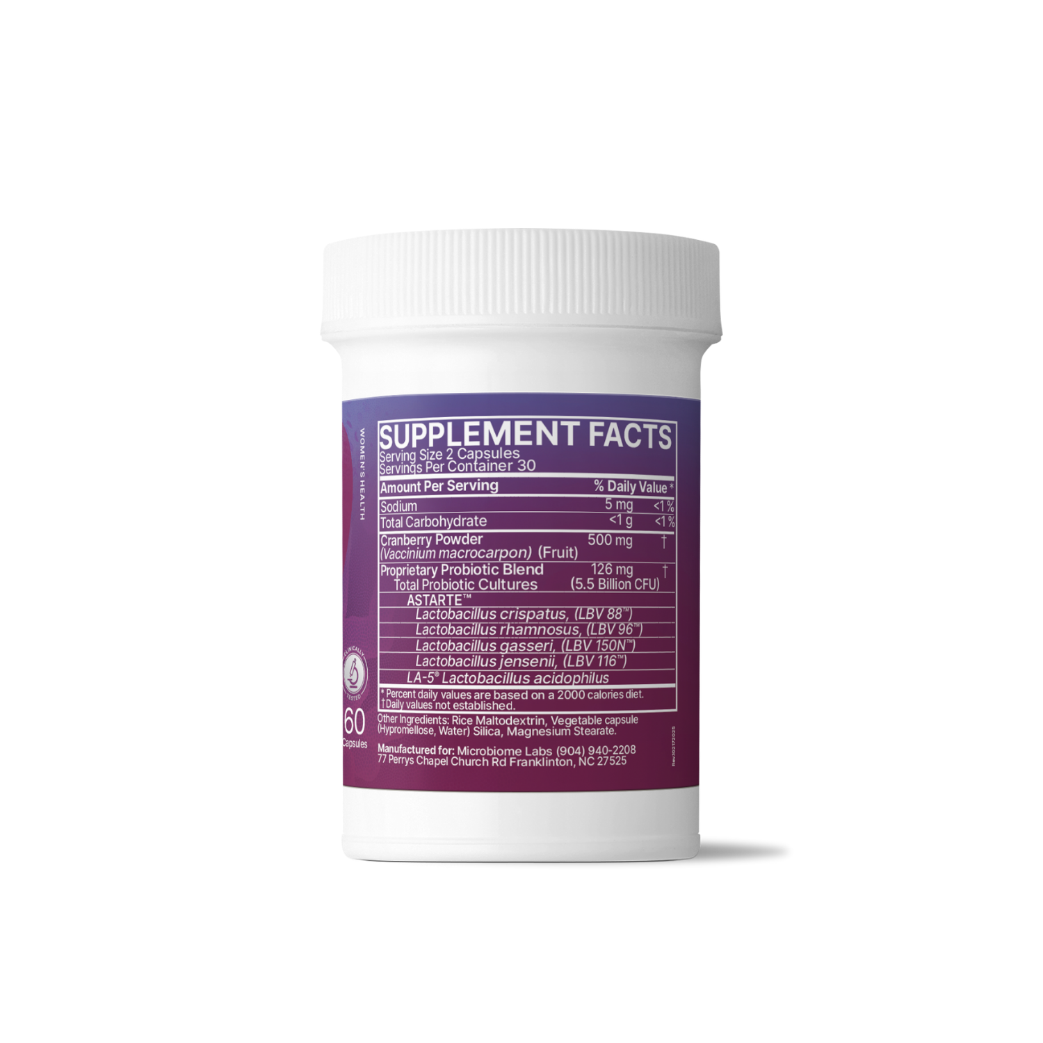 Microbiome Labs Vaginal Balance 60 Capsules | Ghama Health