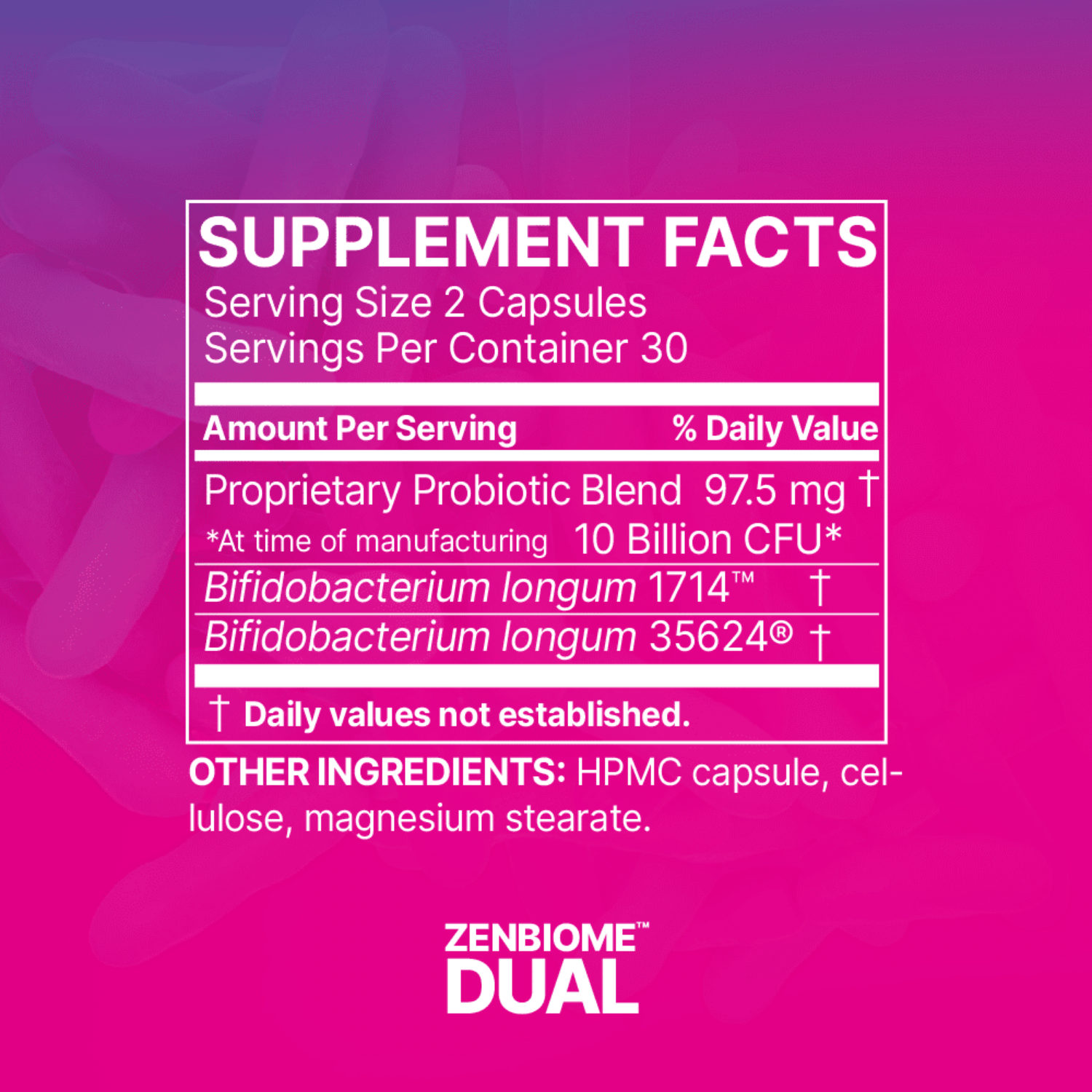 Microbiome Labs Zenbiome Dual 60 Capsules