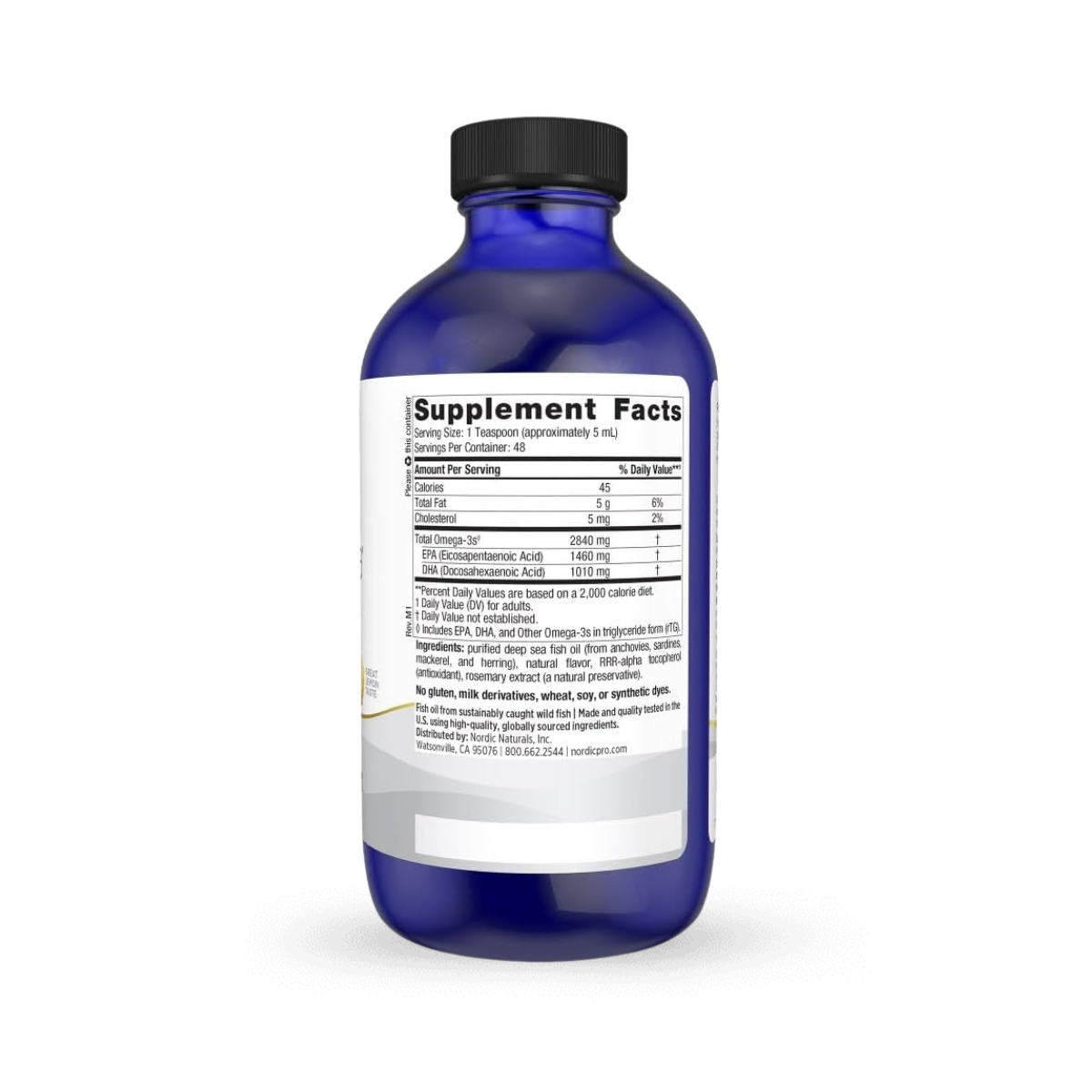 Nordic Naturals ProOmega Liquid 237mL Lemon