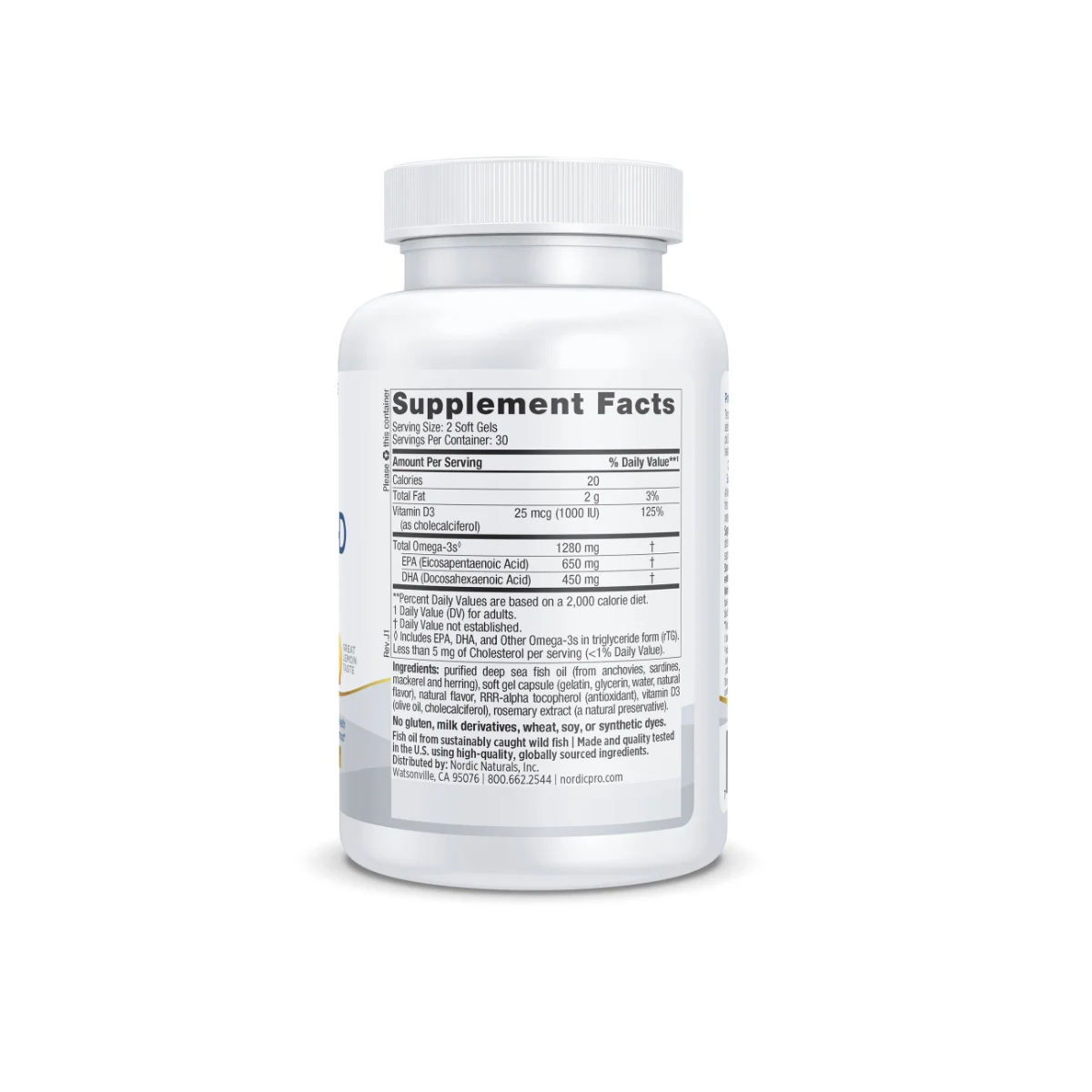 Nordic Naturals  ProOmega-D 60 Softgel