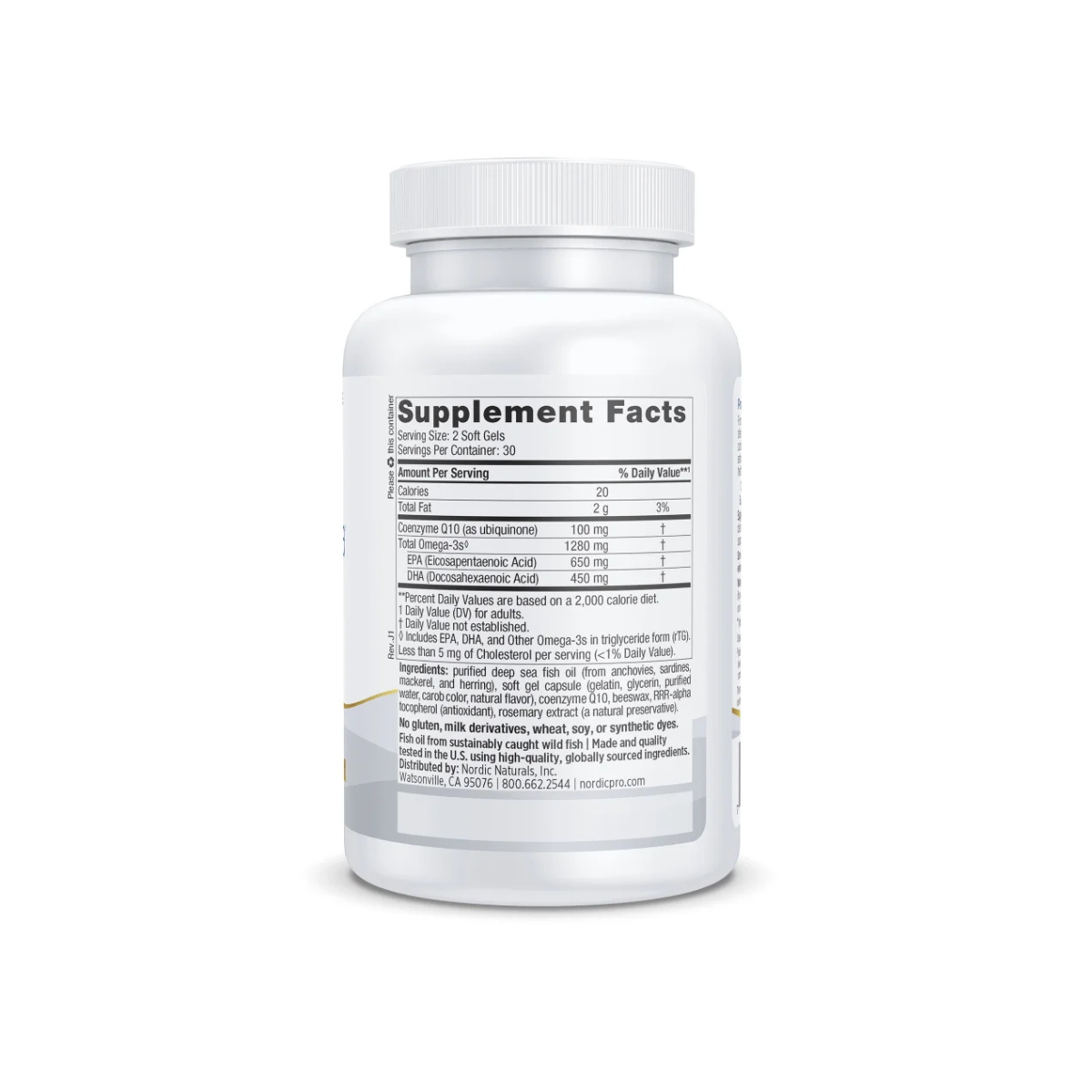 Nordic Naturals ProOmega CoQ10 60 Softgel