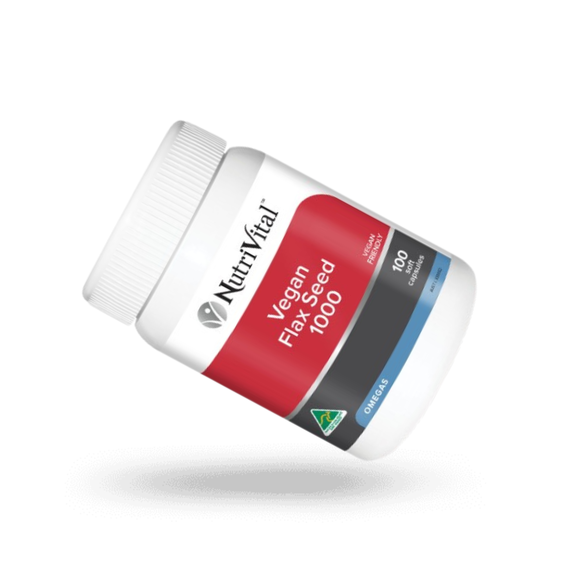 NutriVital Vegan Flax Seed 100 Capsules