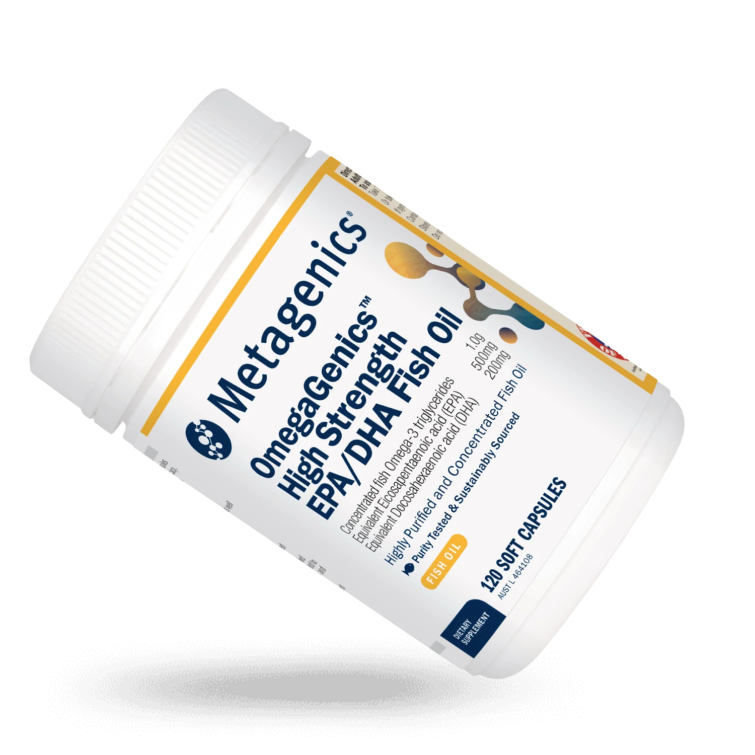 OmegaGenics High Strength EPA/DHA Fish Oil 120 Soft Capsules