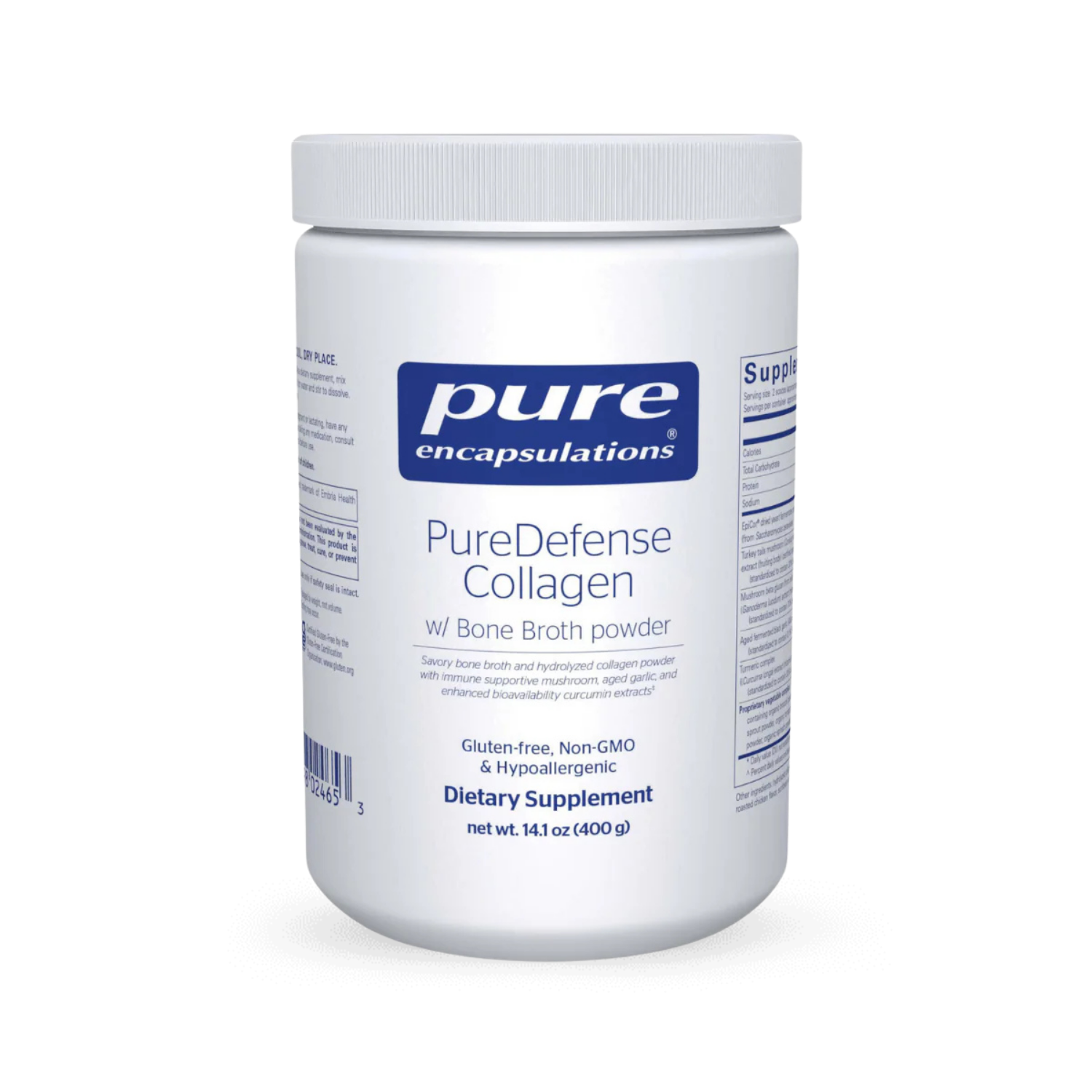 Pure Encapsulations PureDefense Collagen w/ Bone Broth powder 400g