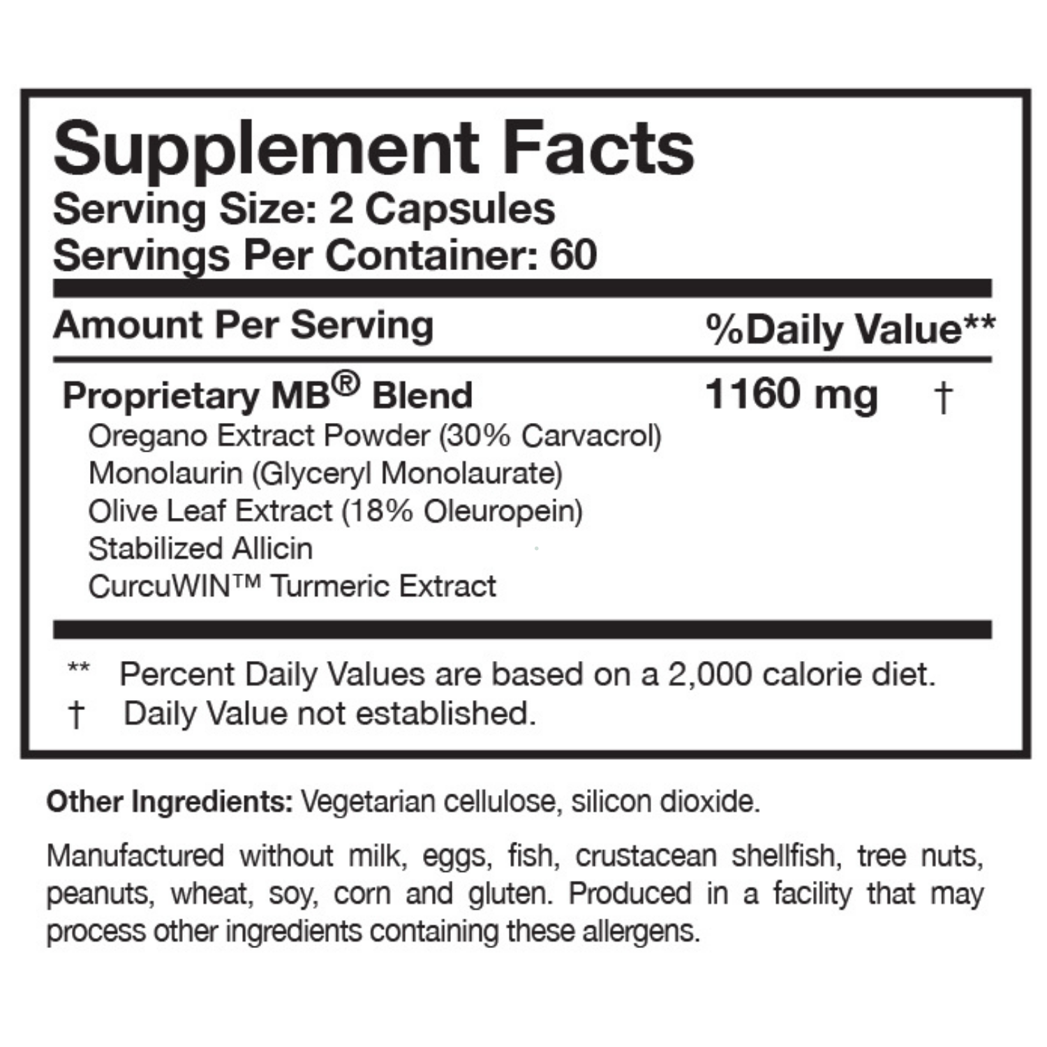 Researched Nutritionals Microbinate® 120 Capsules
