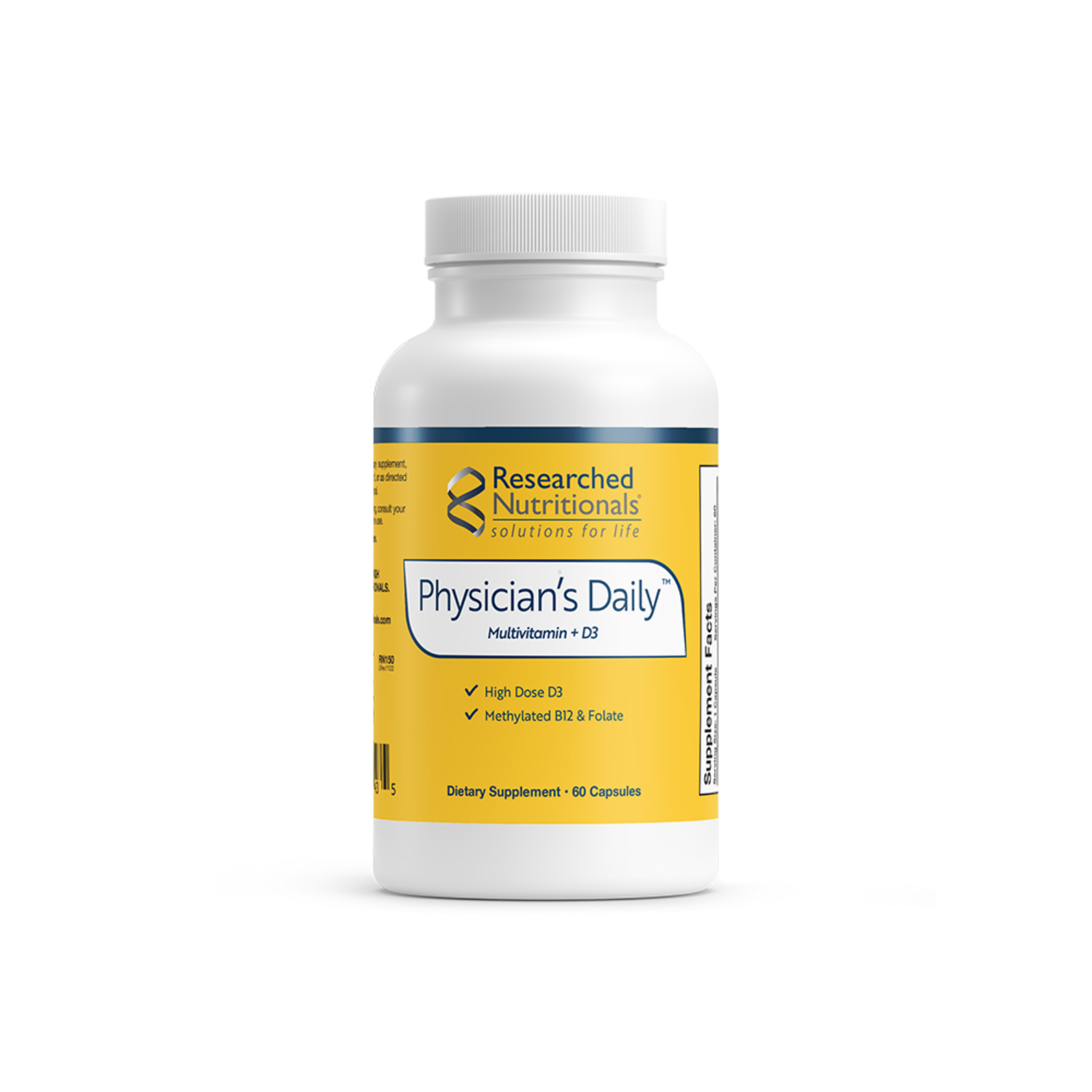 Researched Nutritionals Physician’s Daily™ Multivitamin + D3 60 Capsules 