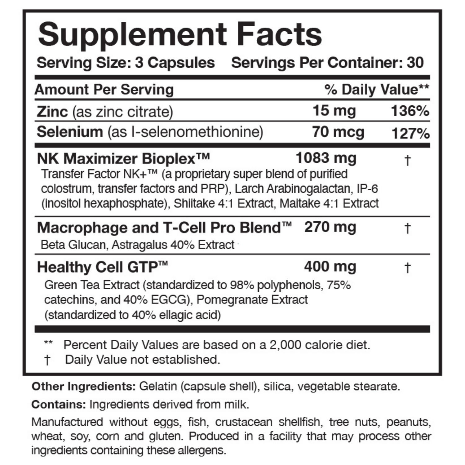 Researched Nutritionals Transfer Factor Multi-Immune™ 90 Capsules