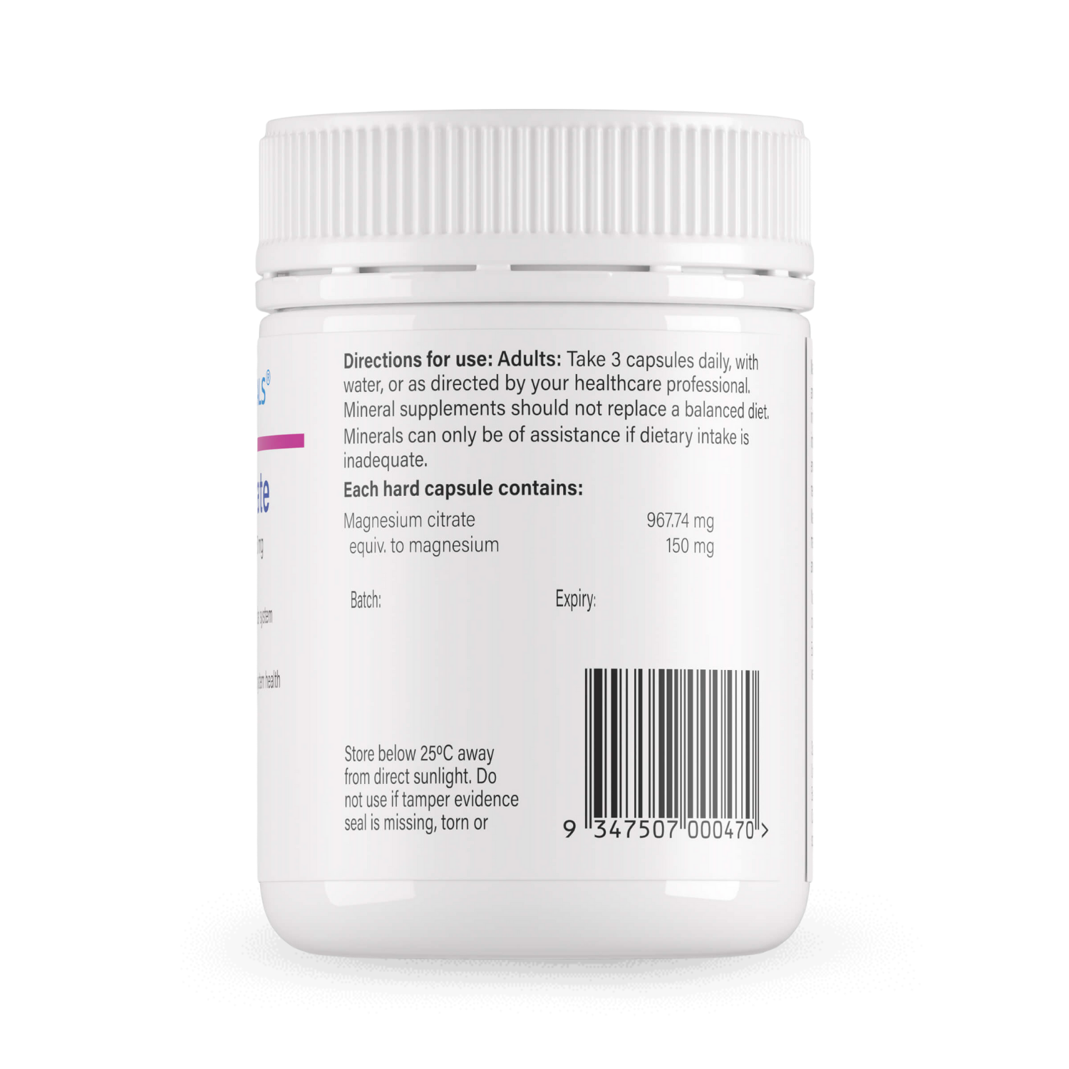 SPECTRUMCEUTICALS Magnesium Citrate 120 Capsules