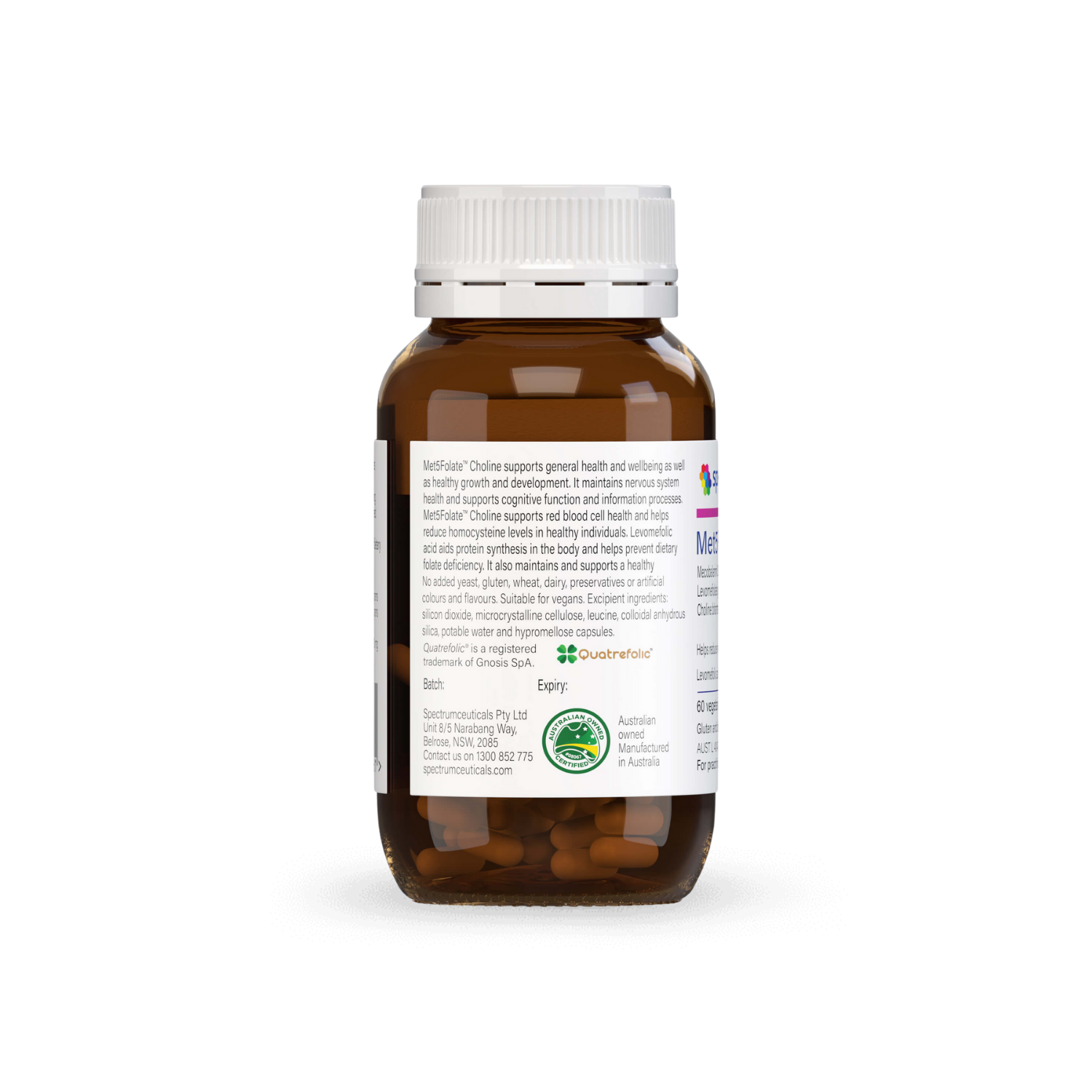 SPECTRUMCEUTICALS Met5Folate Choline 60 caps