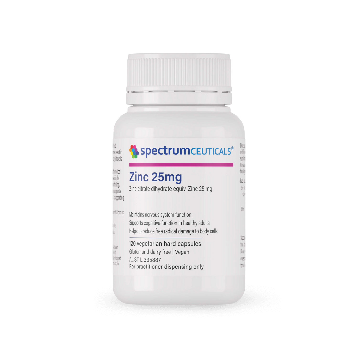 SPECTRUMCEUTICALS Zinc 25mg 120 Caps