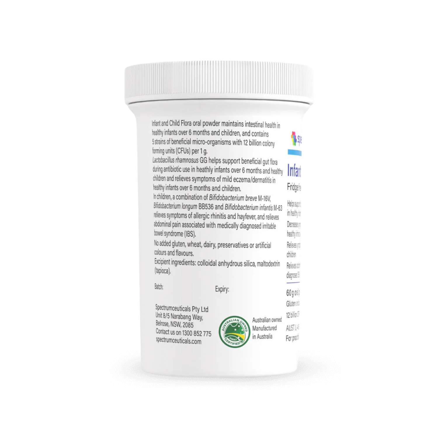 Spectrumceuticals Infant and Child Flora 60g Oral Powder