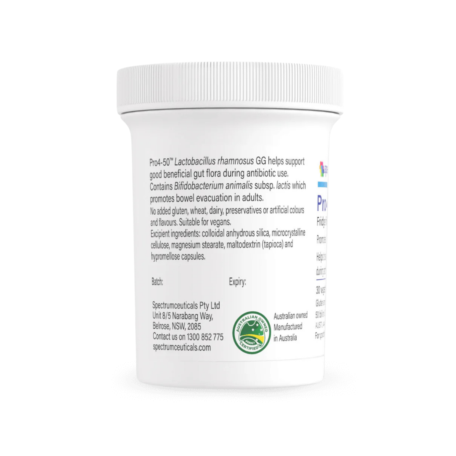 Spectrumceuticals Pro4-50 30 Capsules