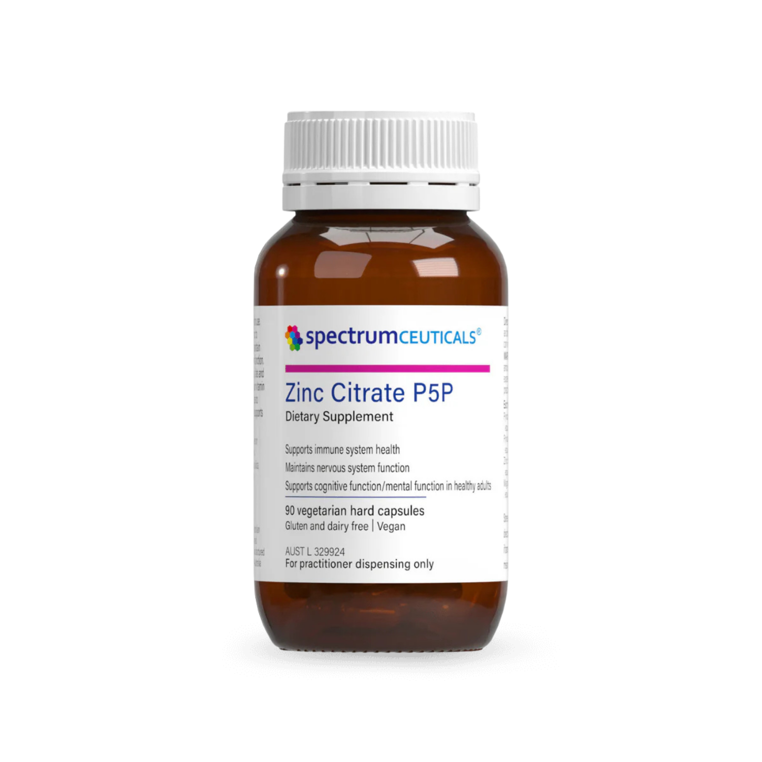 Spectrumceuticals Zinc Citrate P5P 90 Capsules