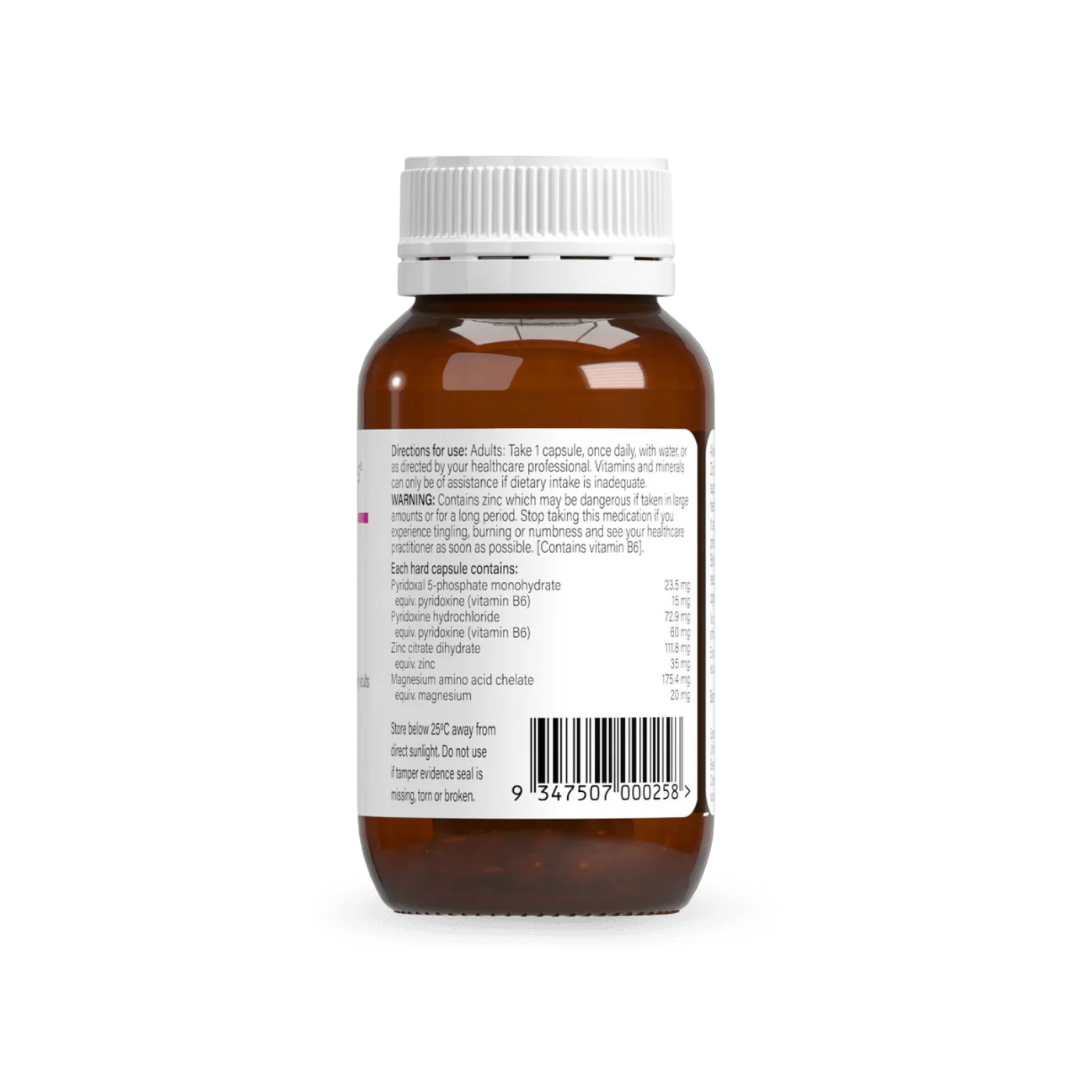 Spectrumceuticals Zinc Citrate P5P 90 Capsules