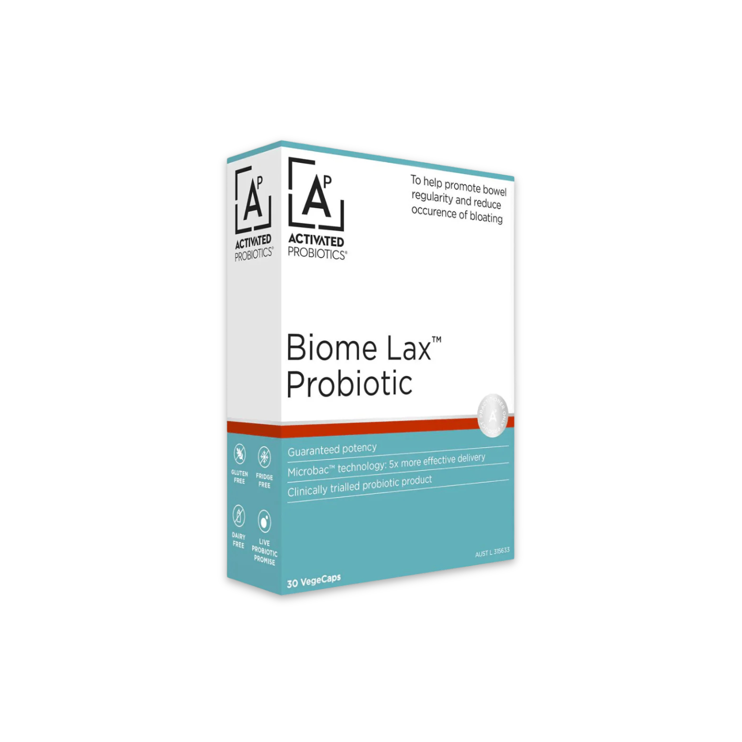 activated Probiotics Biome Lax 30 Capsules