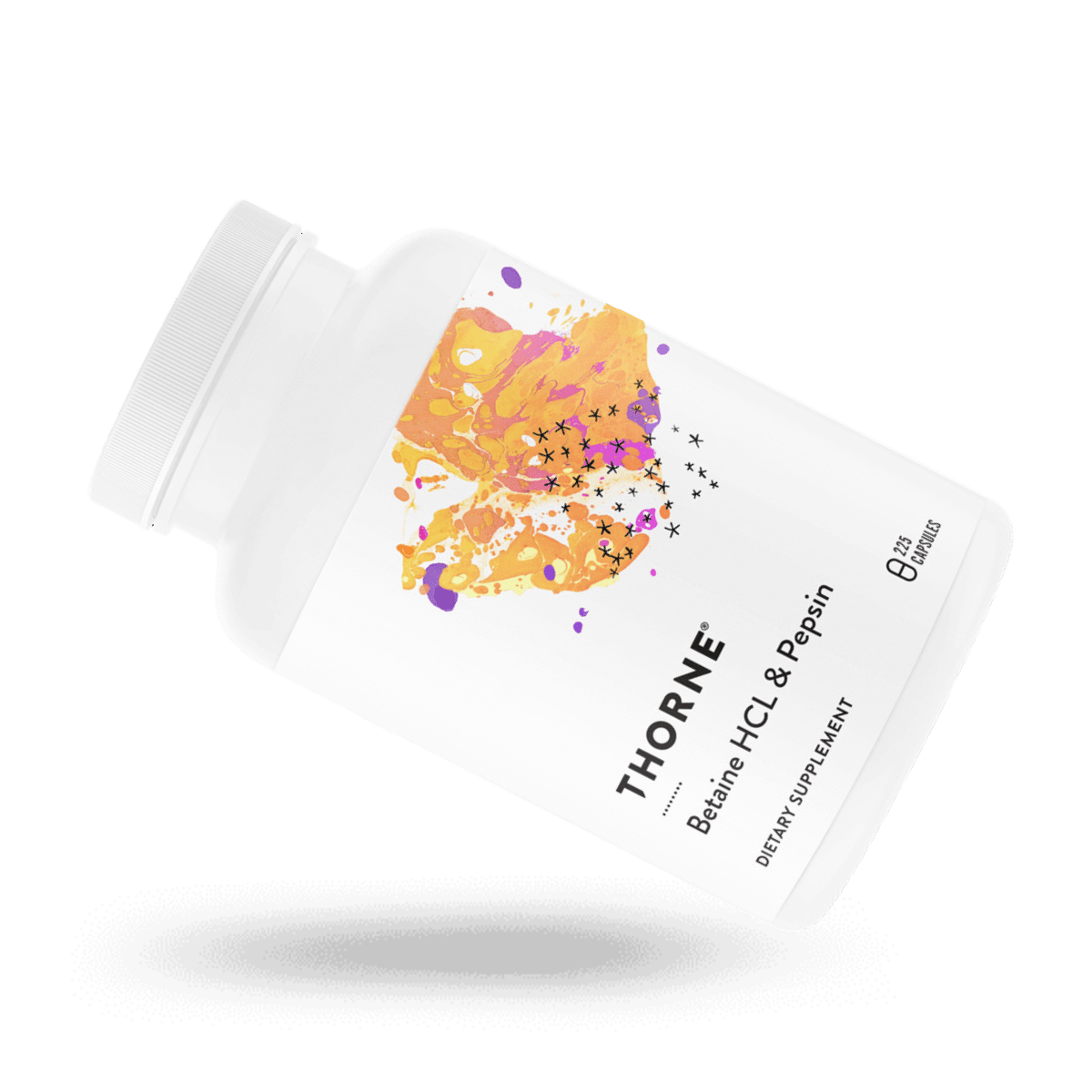 Thorne Betaine HCL & Pepsin 225 Capsules 