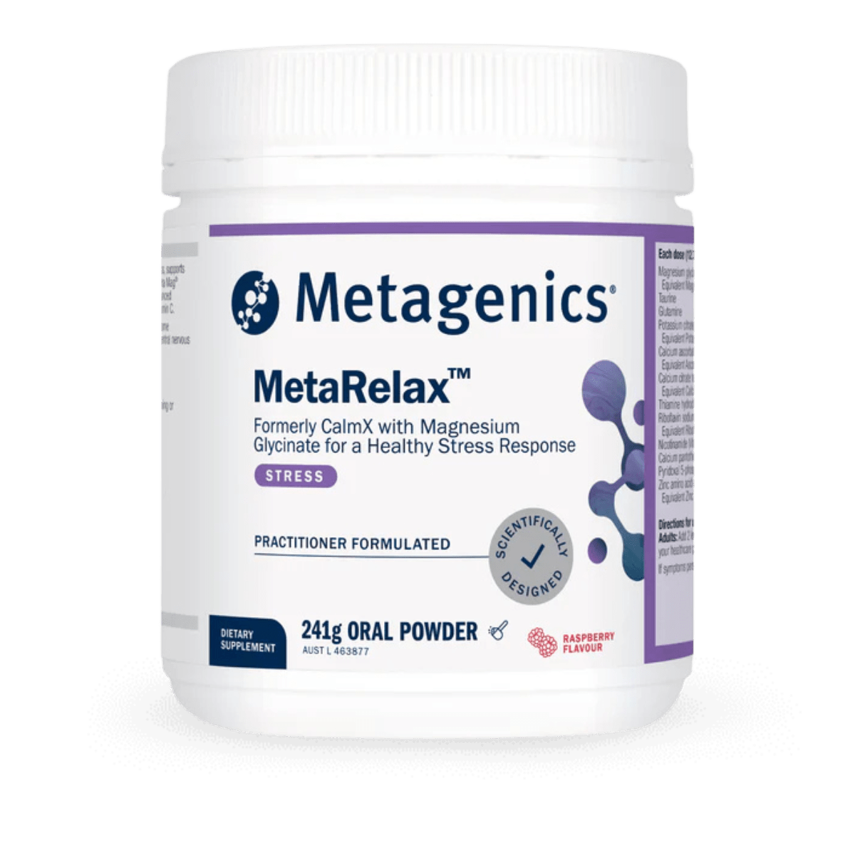Metagenics MetaRelax Tropical 241g Powder ( formaly CalmX)