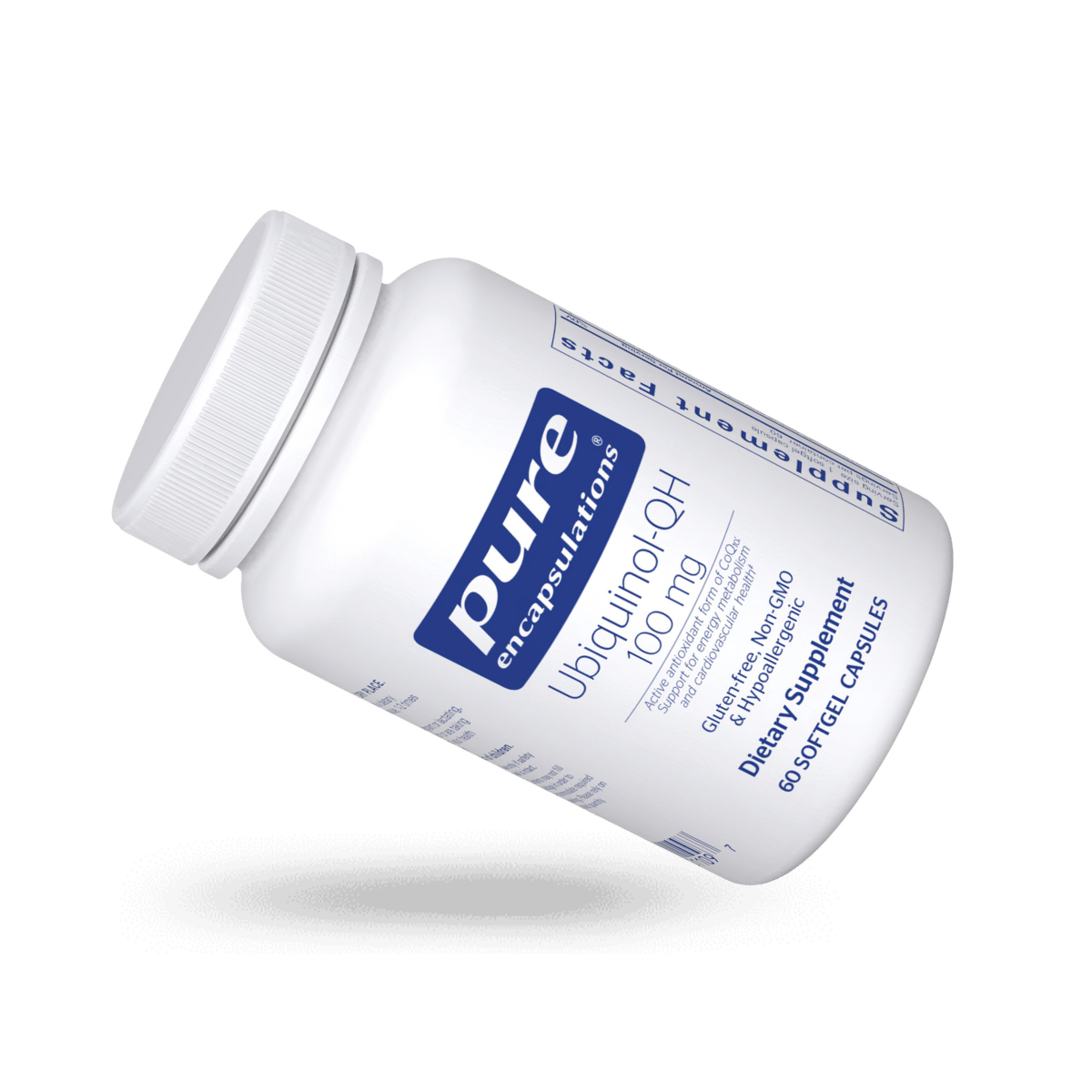 Pure Encapsulations Ubiquinol-QH 100 mg 60 Softgel Capsules