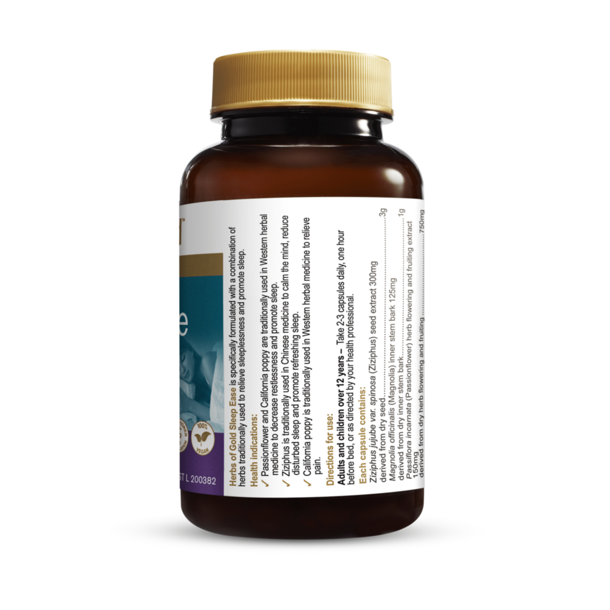 Herbs of Gold Sleep Ease 60 Capsules